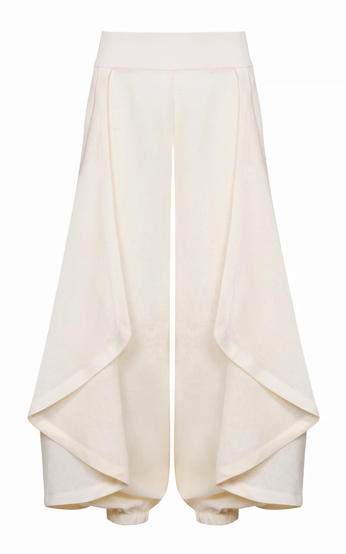 Heat Echo Linen Wide-Leg Pants by Johanna Ortiz