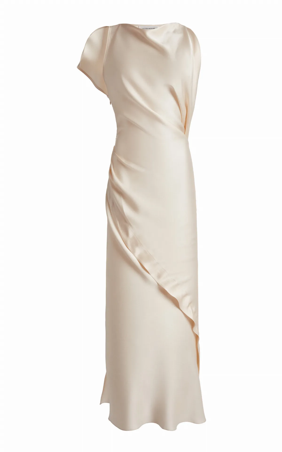 Draped Satin Midi Dress by Victoria Beckham