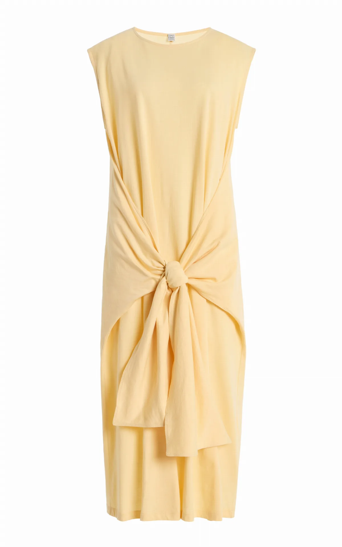 Tie-Detailed Jersey Midi Dress by Toteme