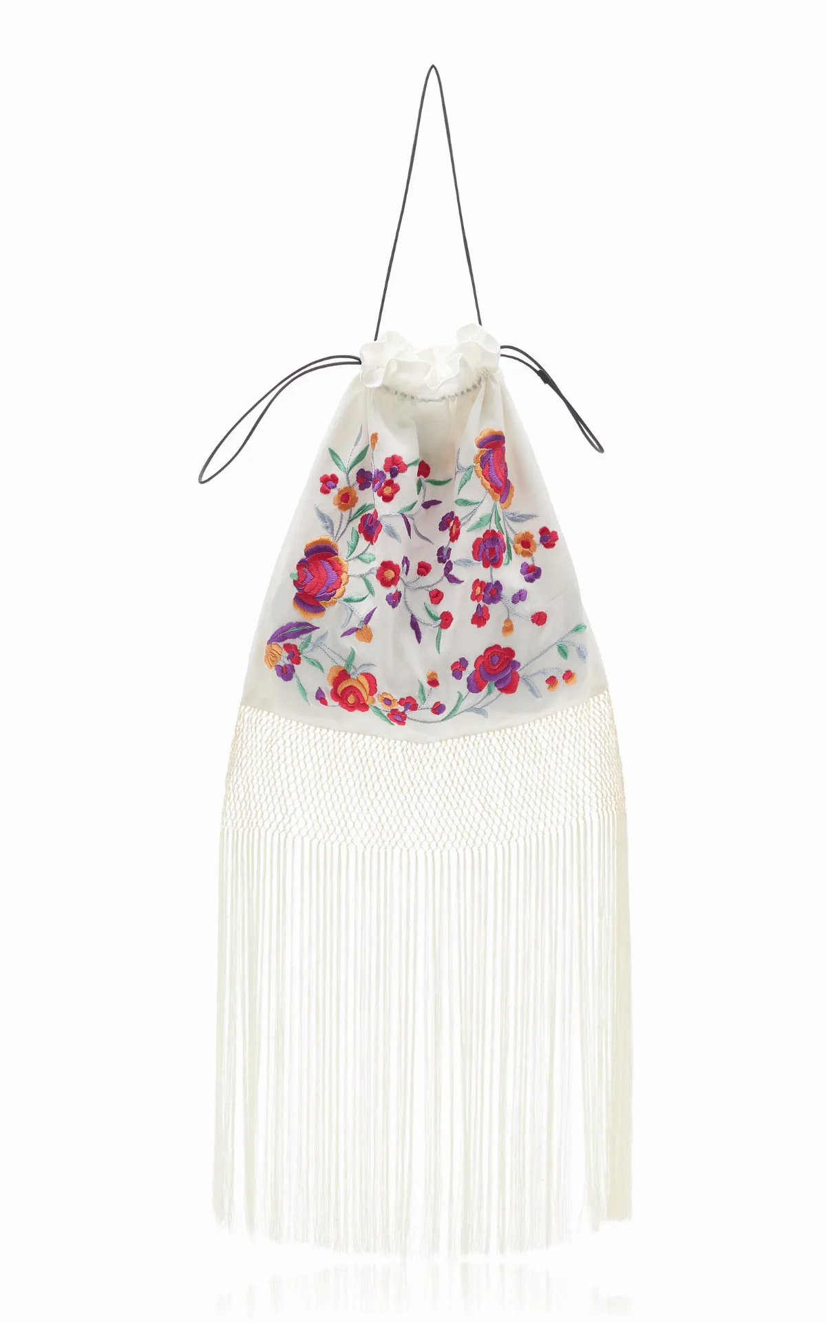 Large Reconstituted Piano Shawl Silk Bag by Conner Ives