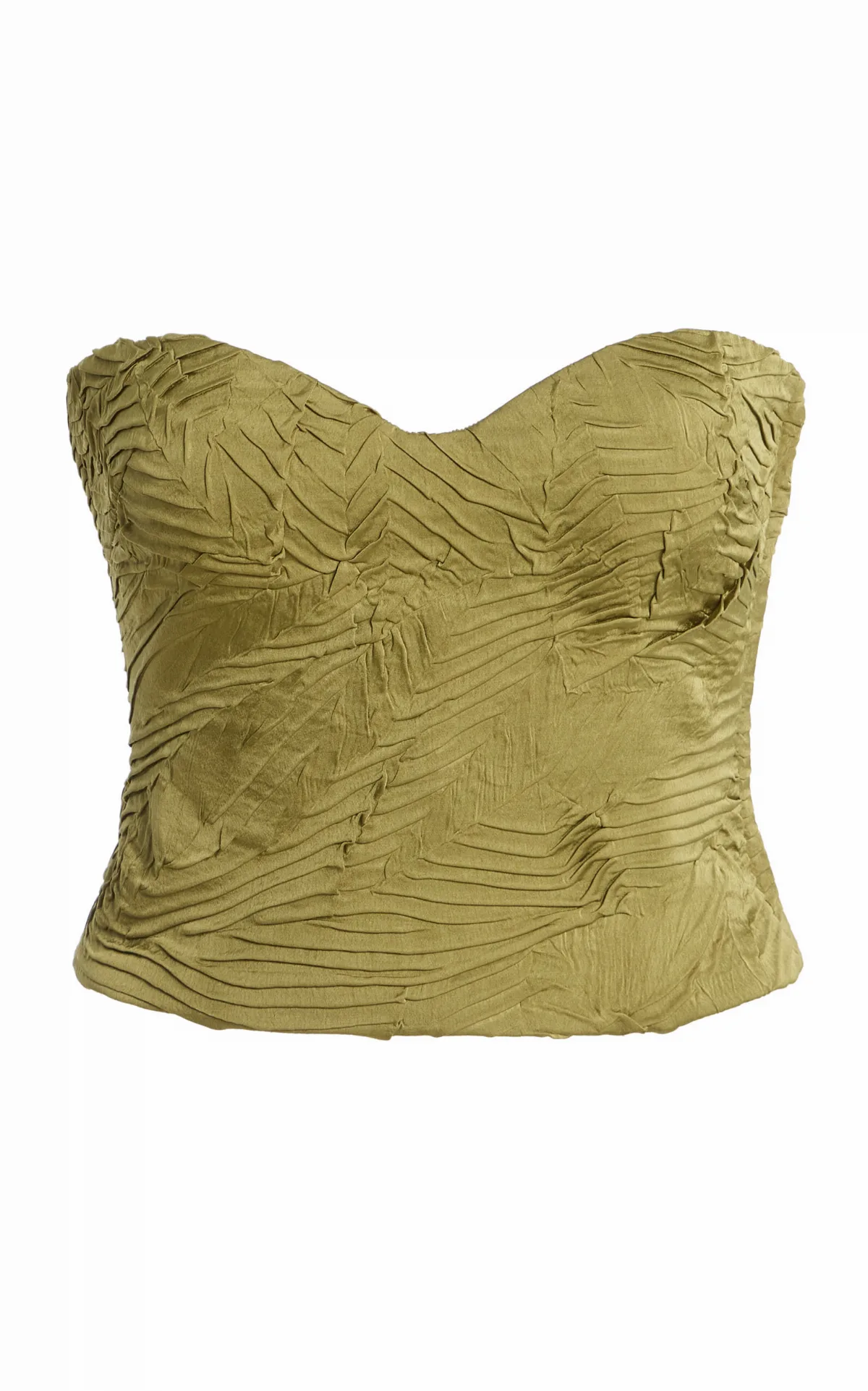 Heleen Sweetheart Satin Bustier Top by Ulla Johnson