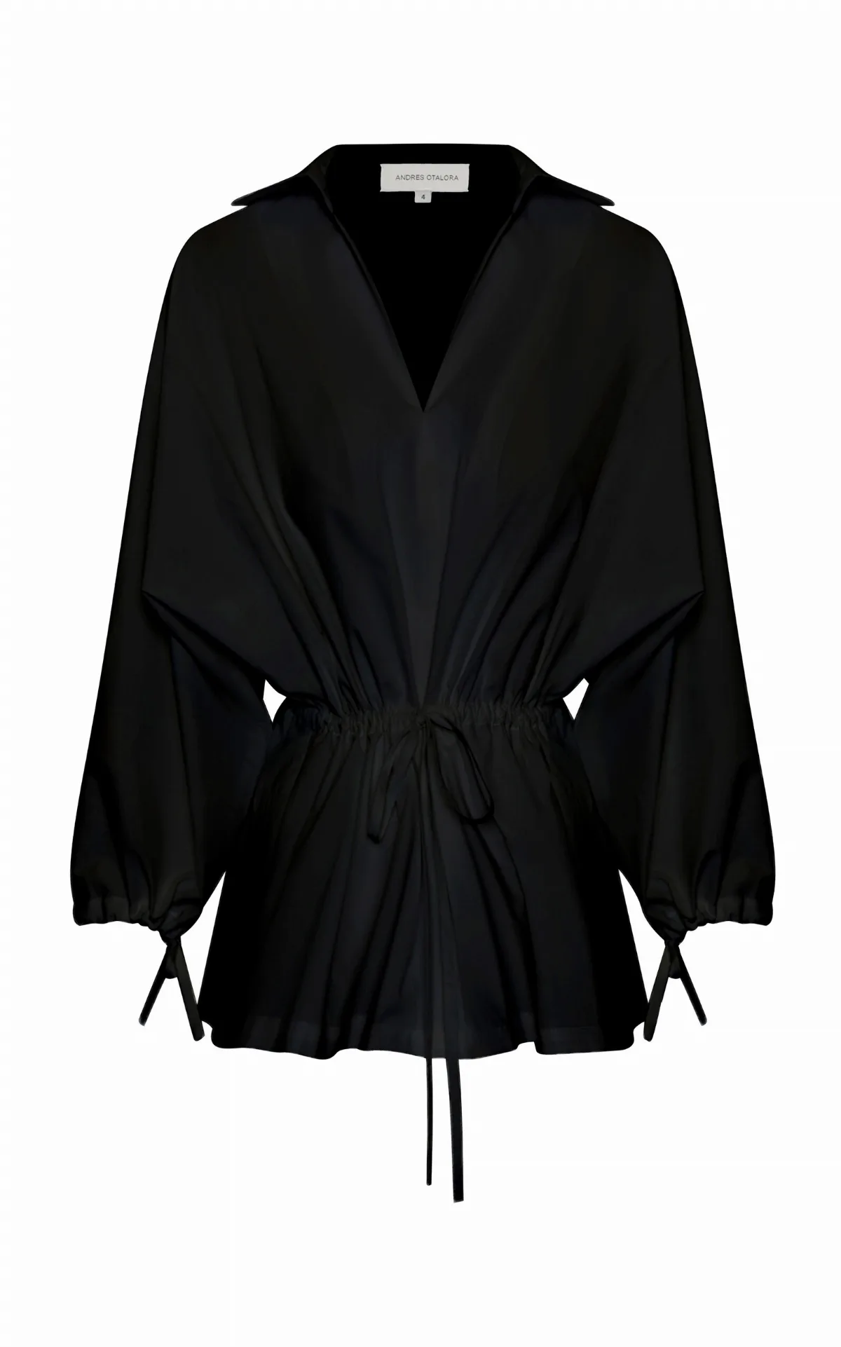 Amadamia Tie-Detailed Stretch-Cotton Blouse