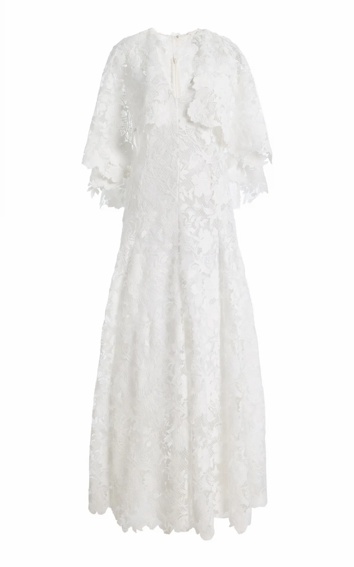 Hibiscus Guipure Lace Maxi Dress