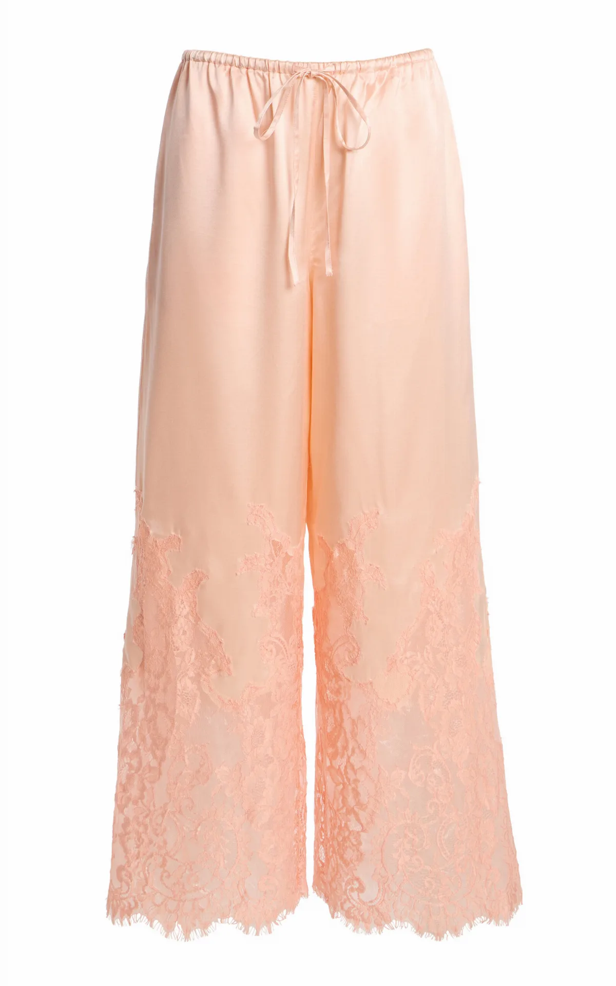 Adore Lace-Trimmed Silk-Blend Pants by Third Form