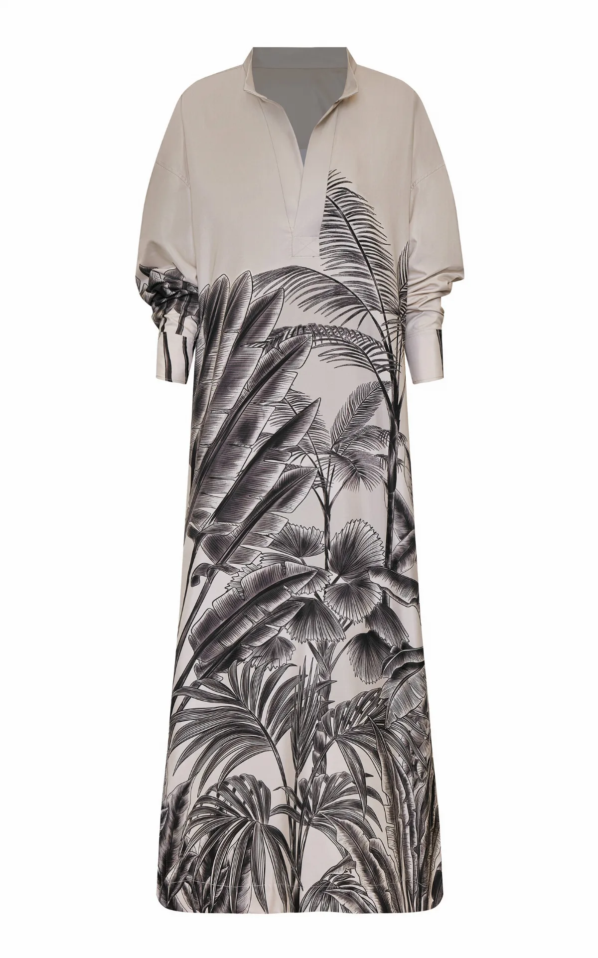 Montse Printed Cotton-Poplin Tunic by Andres Otalora