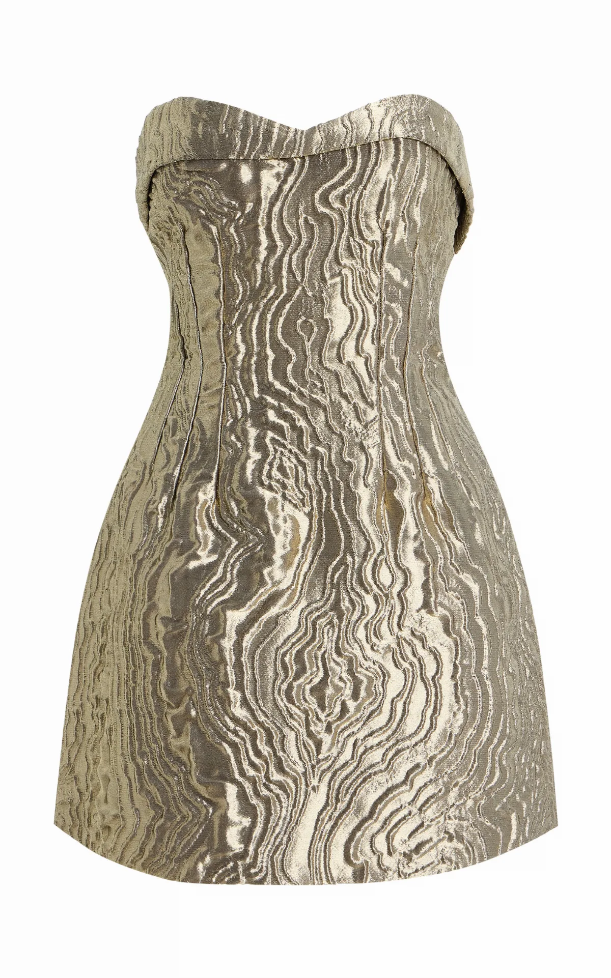 Darcie Metallic Taffeta Mini Dress by SIMKHAI