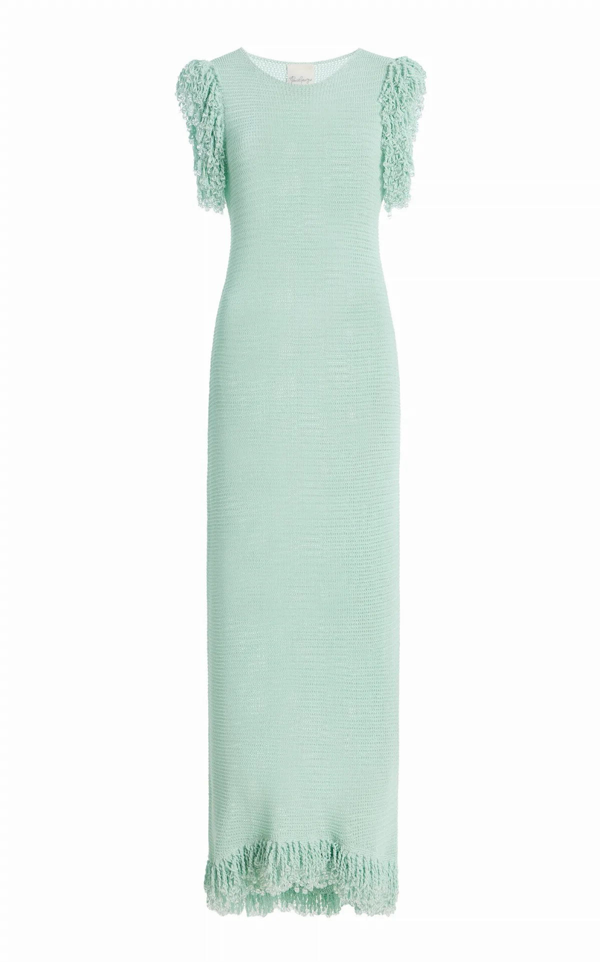 Fringe Cotton Maxi Dress by Paris Georgia