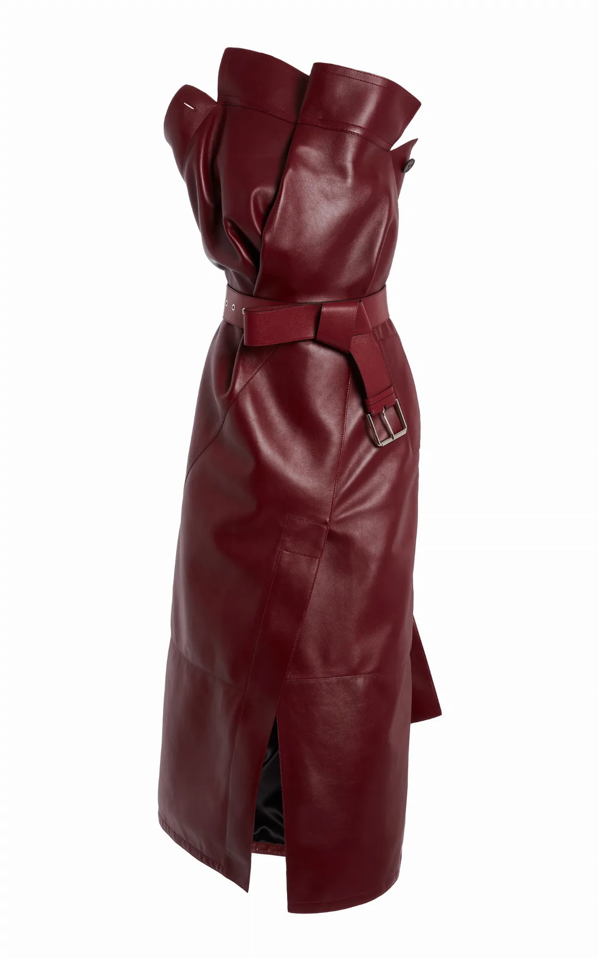 Trench Belted Leather Midi Dress by Givenchy