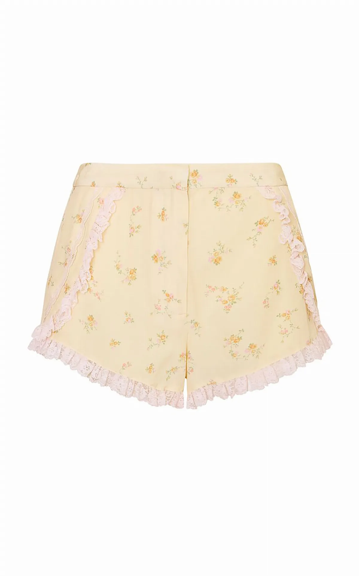 Adna Floral Crepe Shorts by LoveShackFancy