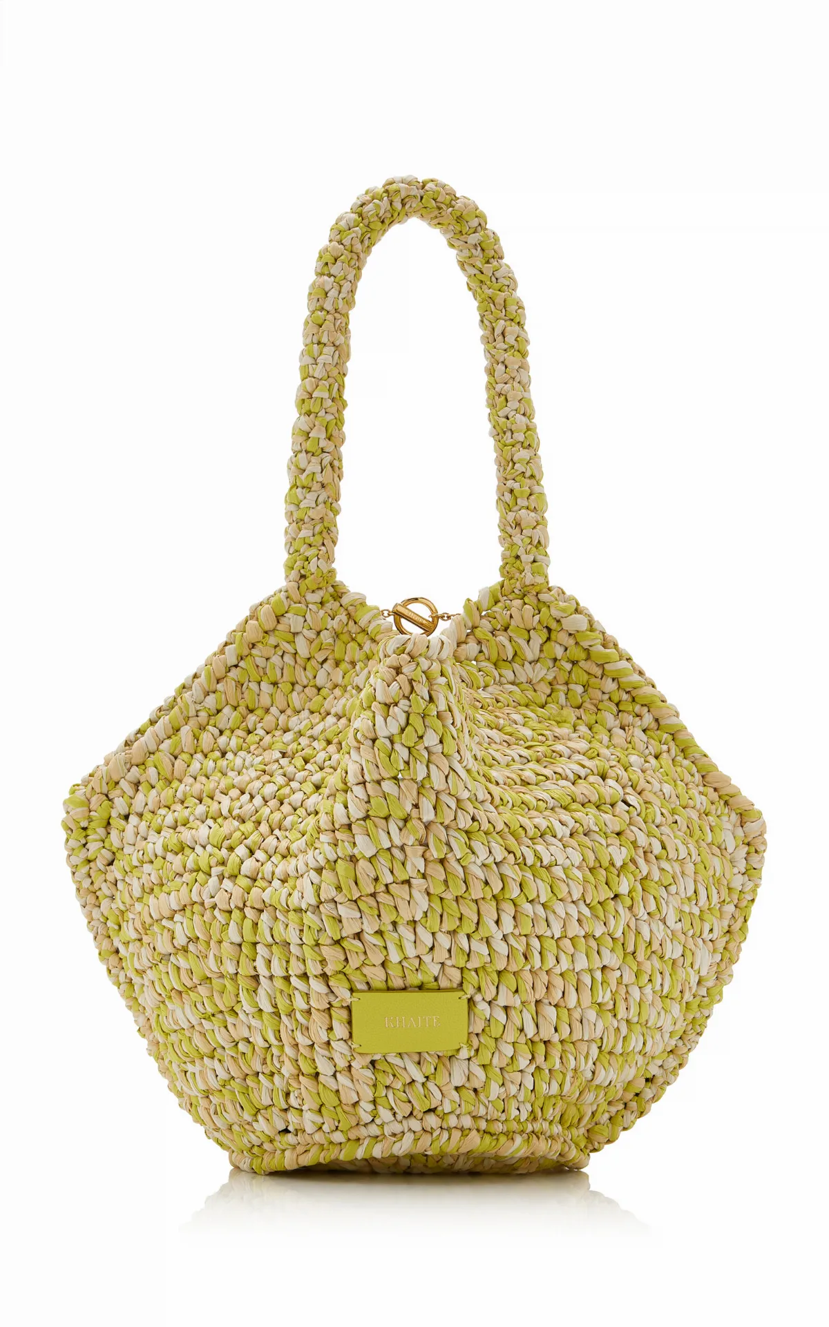 Lotus Mini Raffia Tote by Khaite