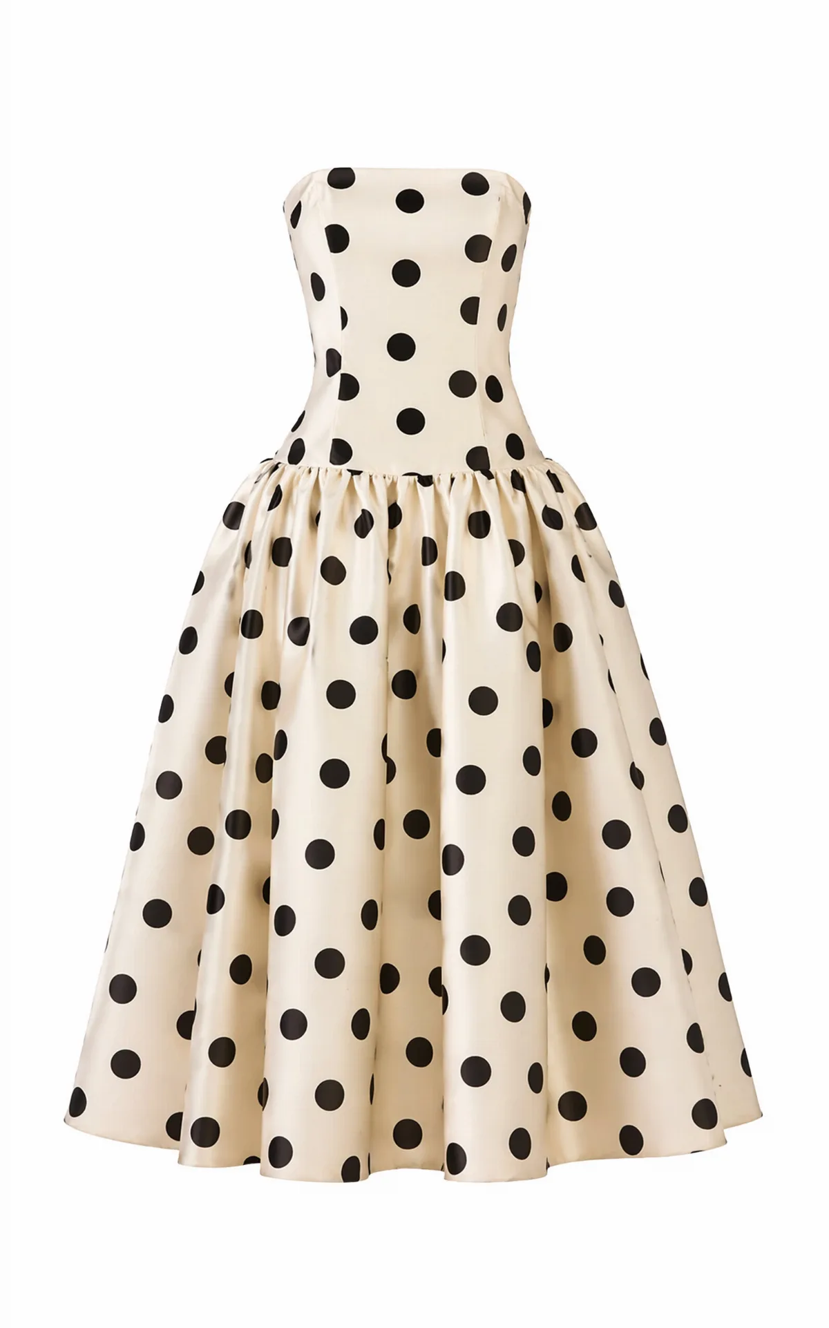 Leyla Polka-Dot Satin Maxi Dress by The New Arrivals Ilkyaz Ozel