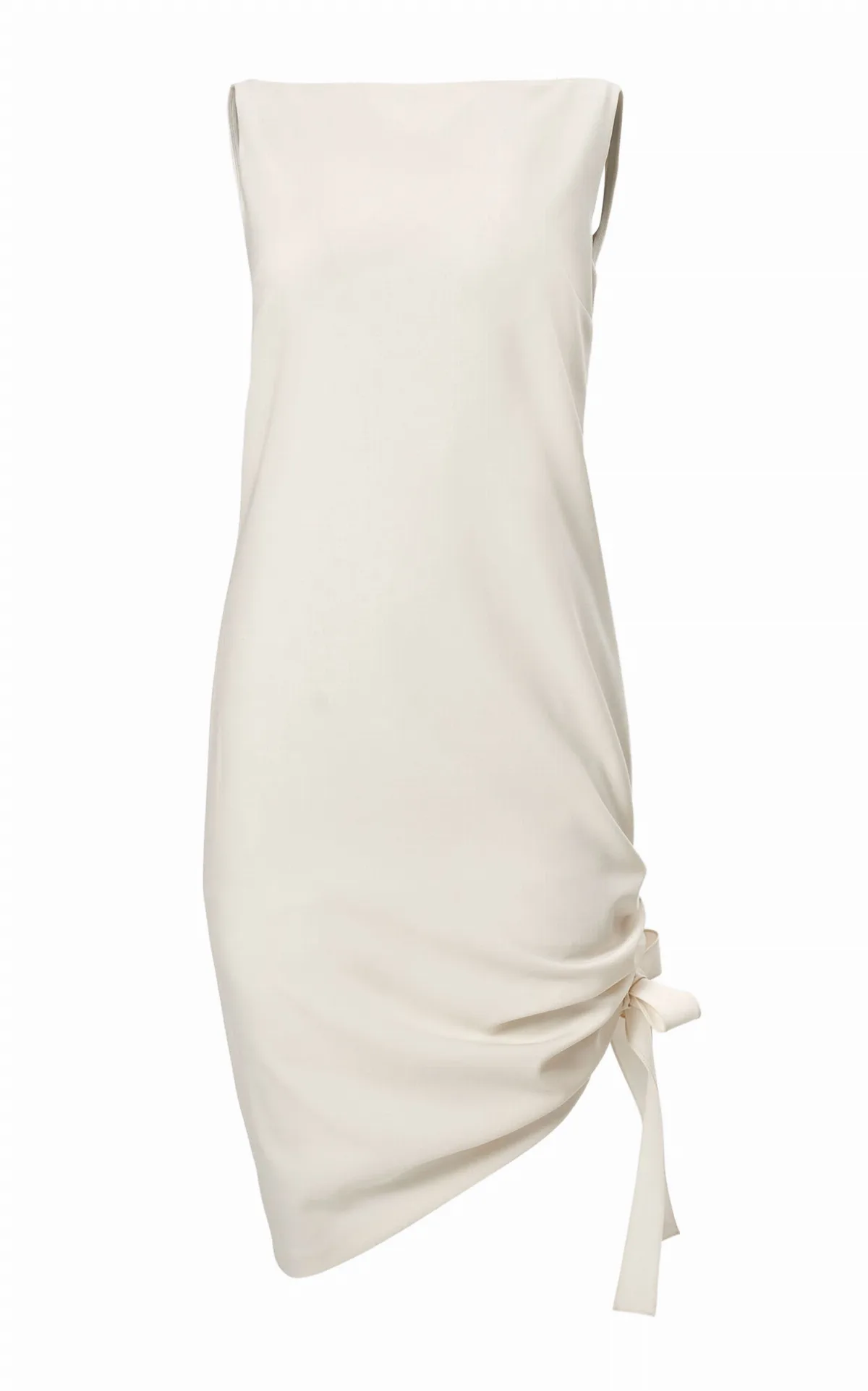 Tie-Detailed Wool-Blend Midi Dress by Carolina Herrera