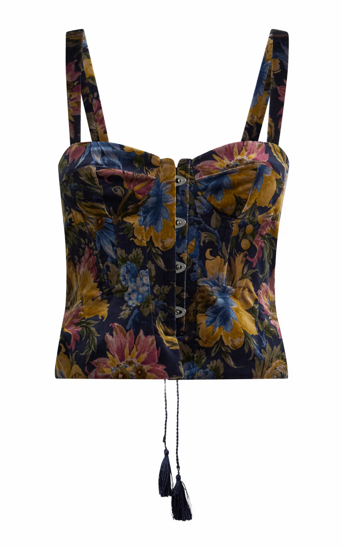 Cotton-Blend Corset Top by Etro