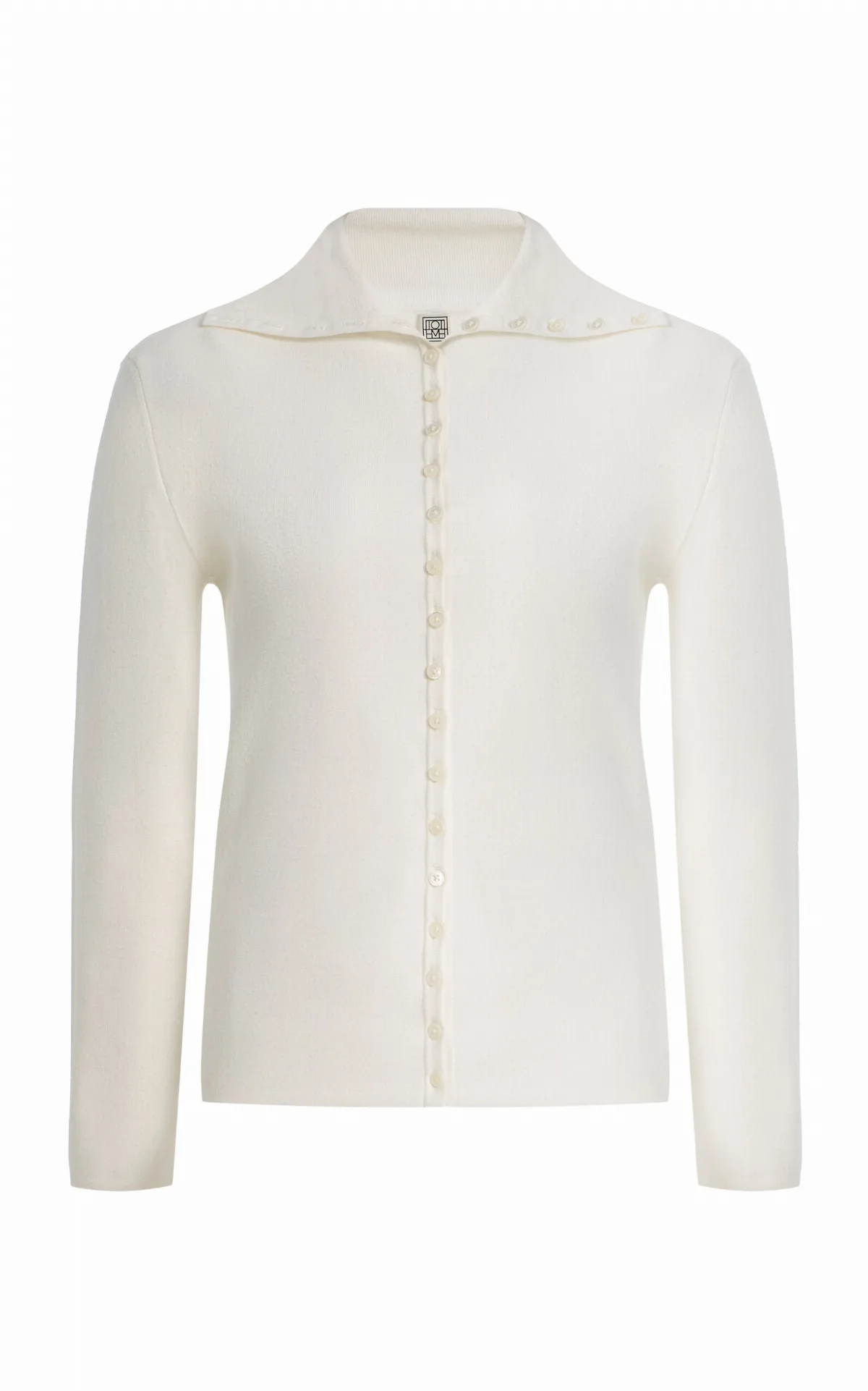 Knit Polo Cardigan by Toteme
