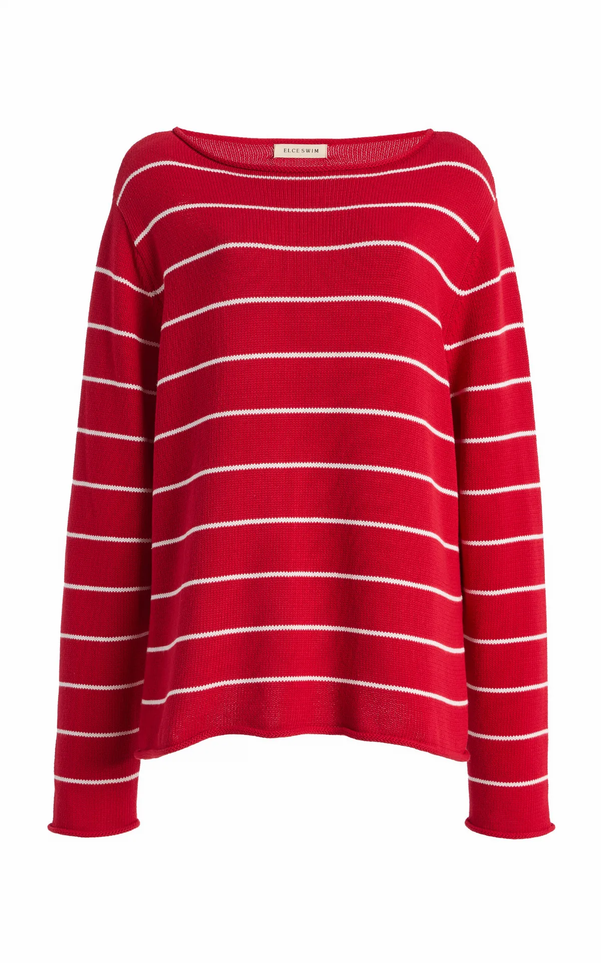 Manon Striped Cotton Sweater by ELCE