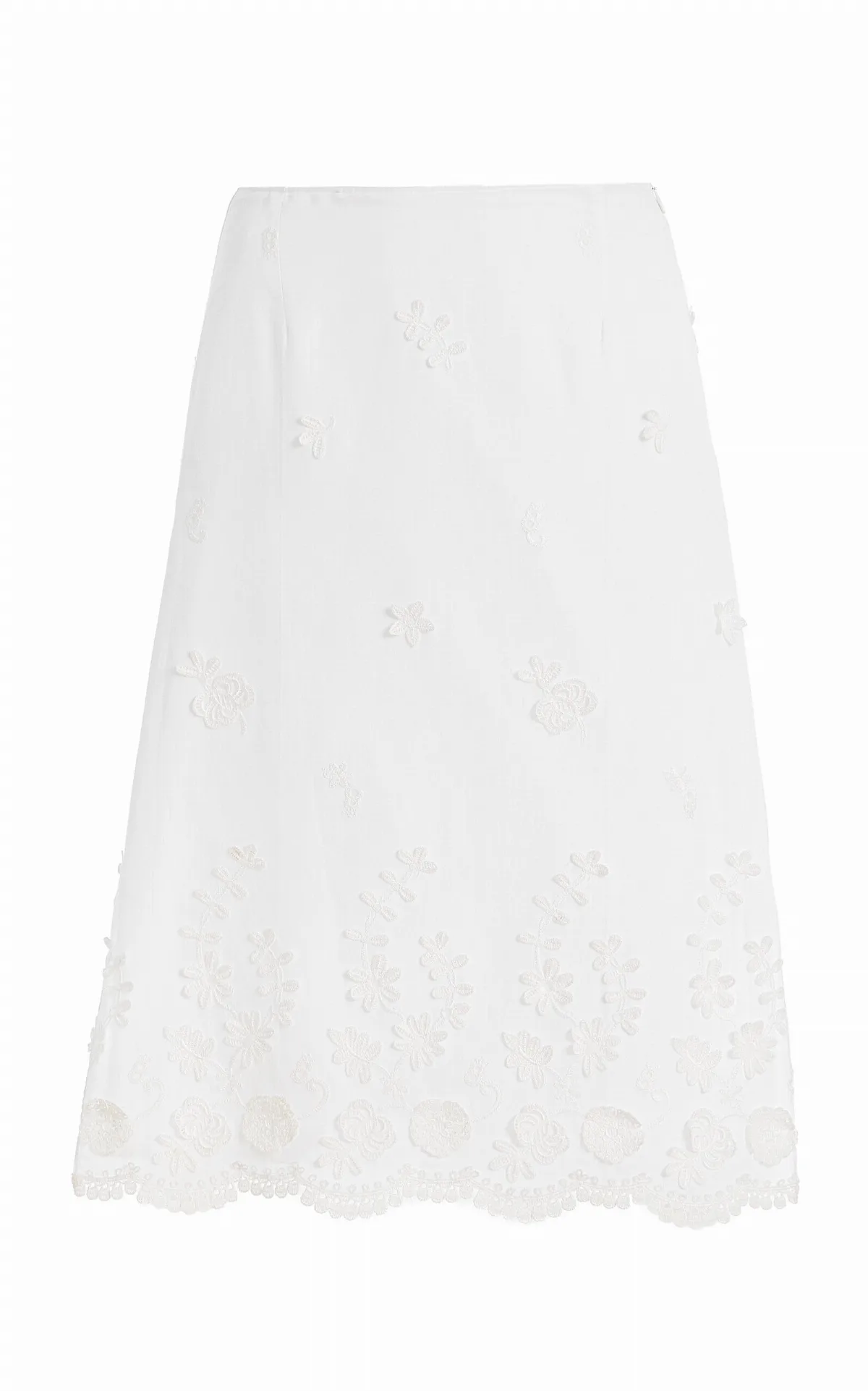 Malik Embellished Cotton Midi Skirt by Altuzarra