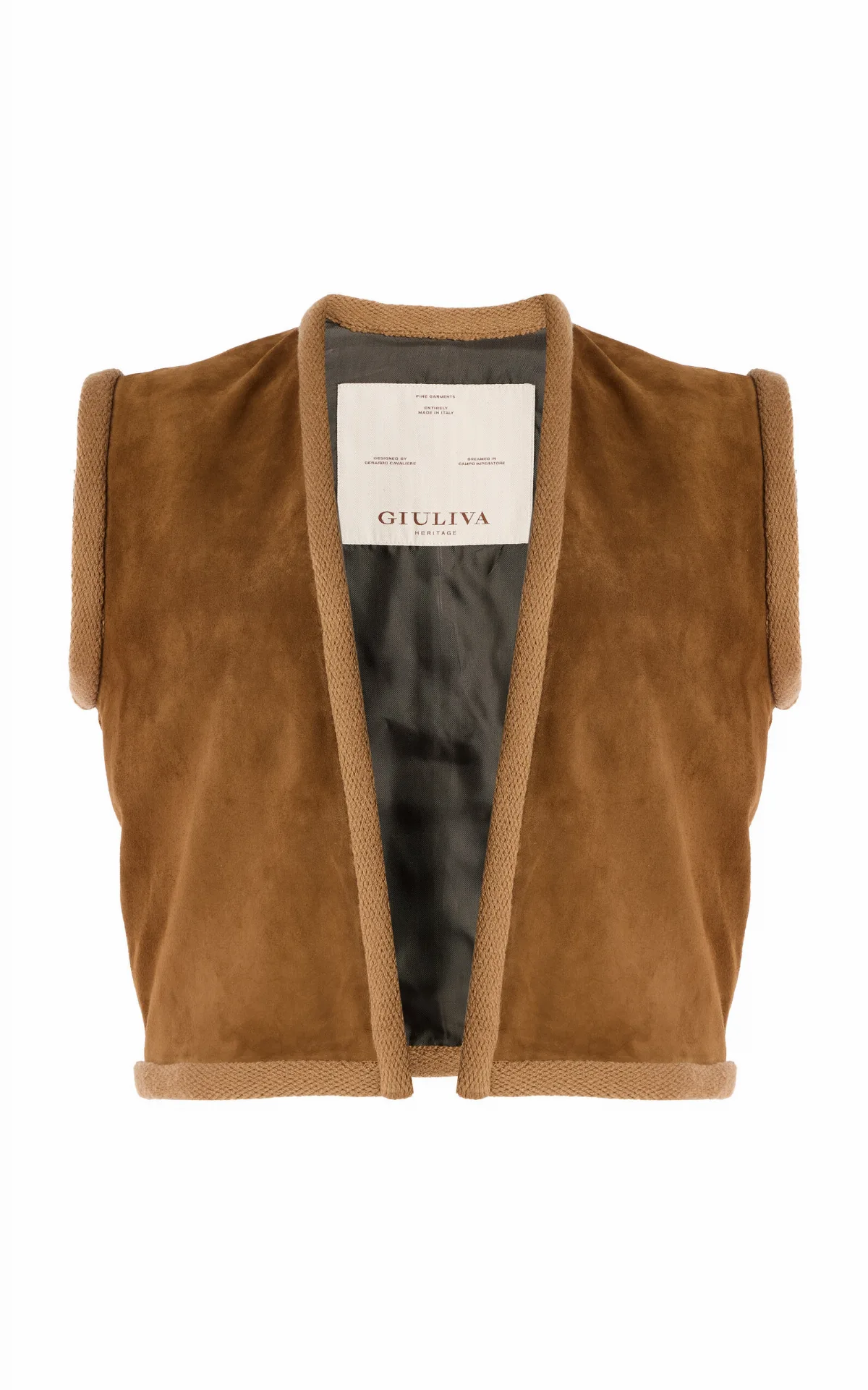The Lia Suede Vest by Giuliva Heritage
