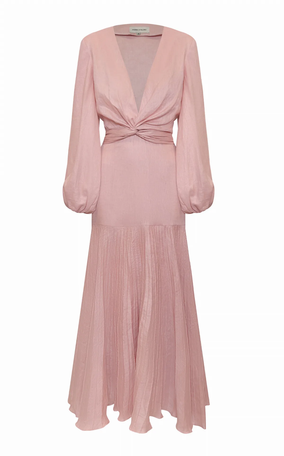 Un Lugar Linen Maxi Dress by Andres Otalora