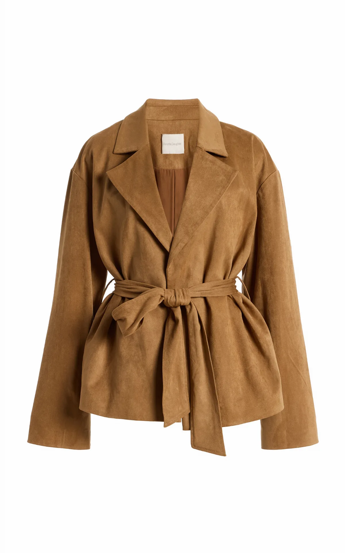 The Marina Faux Suede Wrap Coat by Favorite Daughter