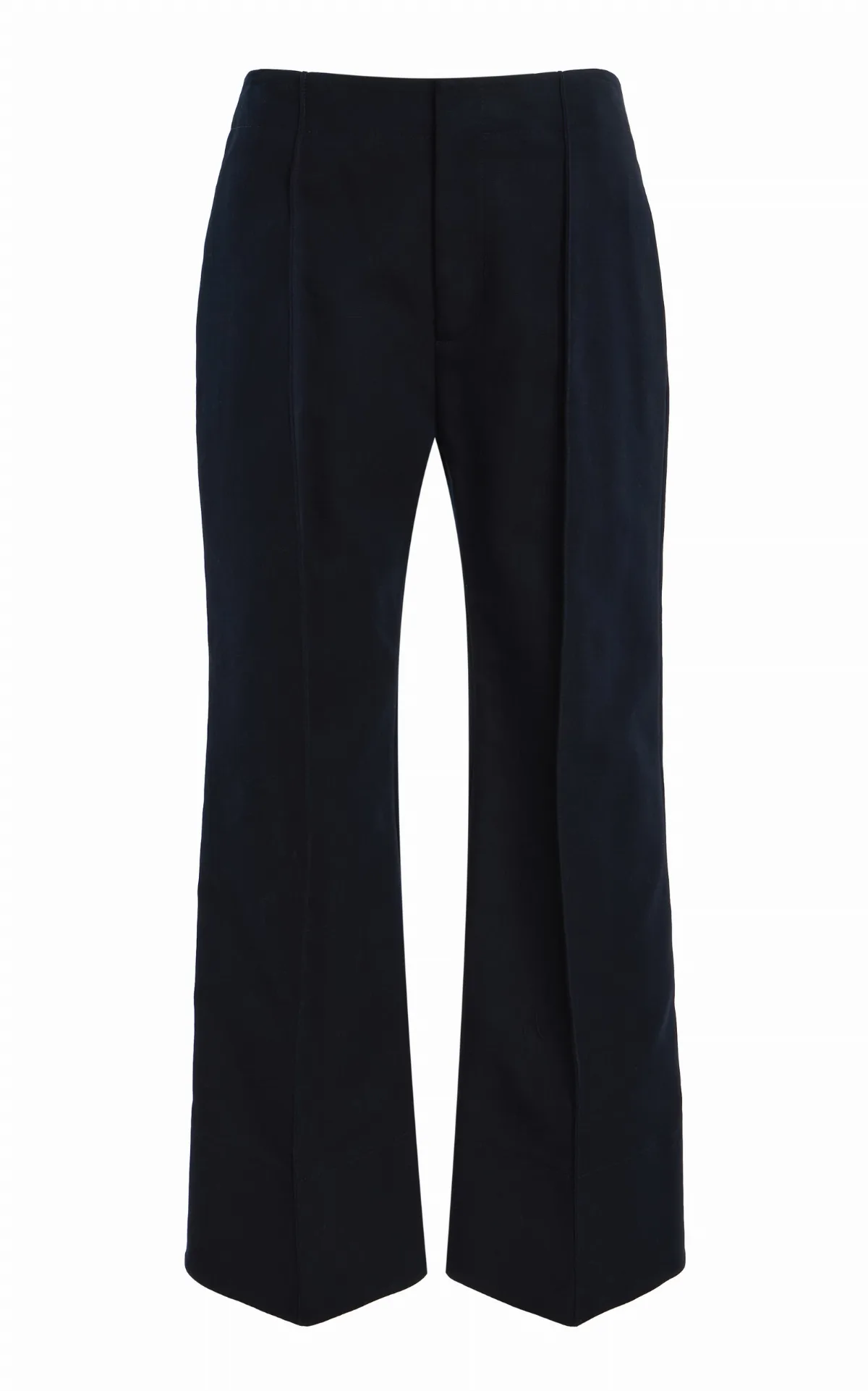 Cotton Canvas Cropped Pants