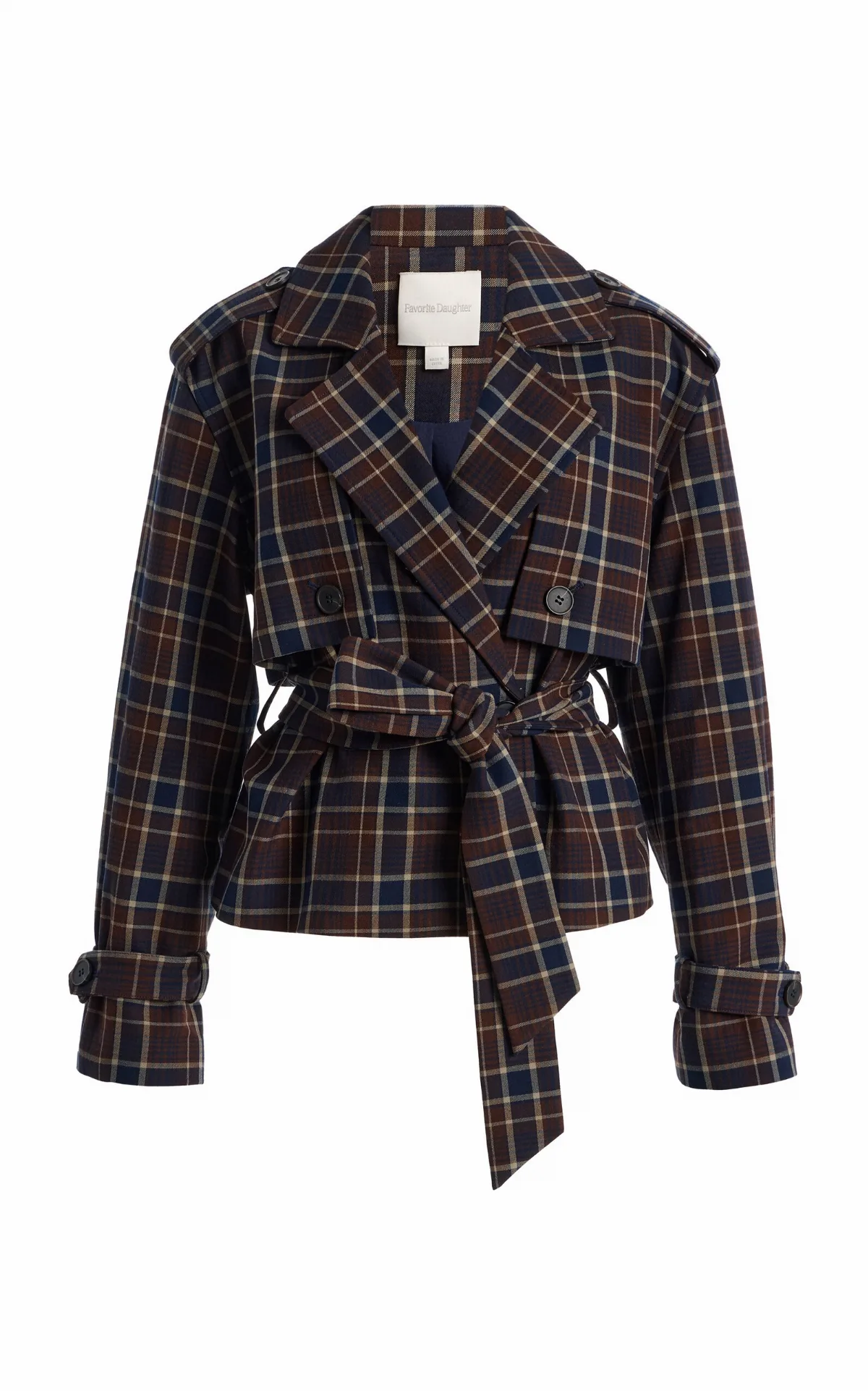 The Cropped Charles Trench Coat by Favorite Daughter