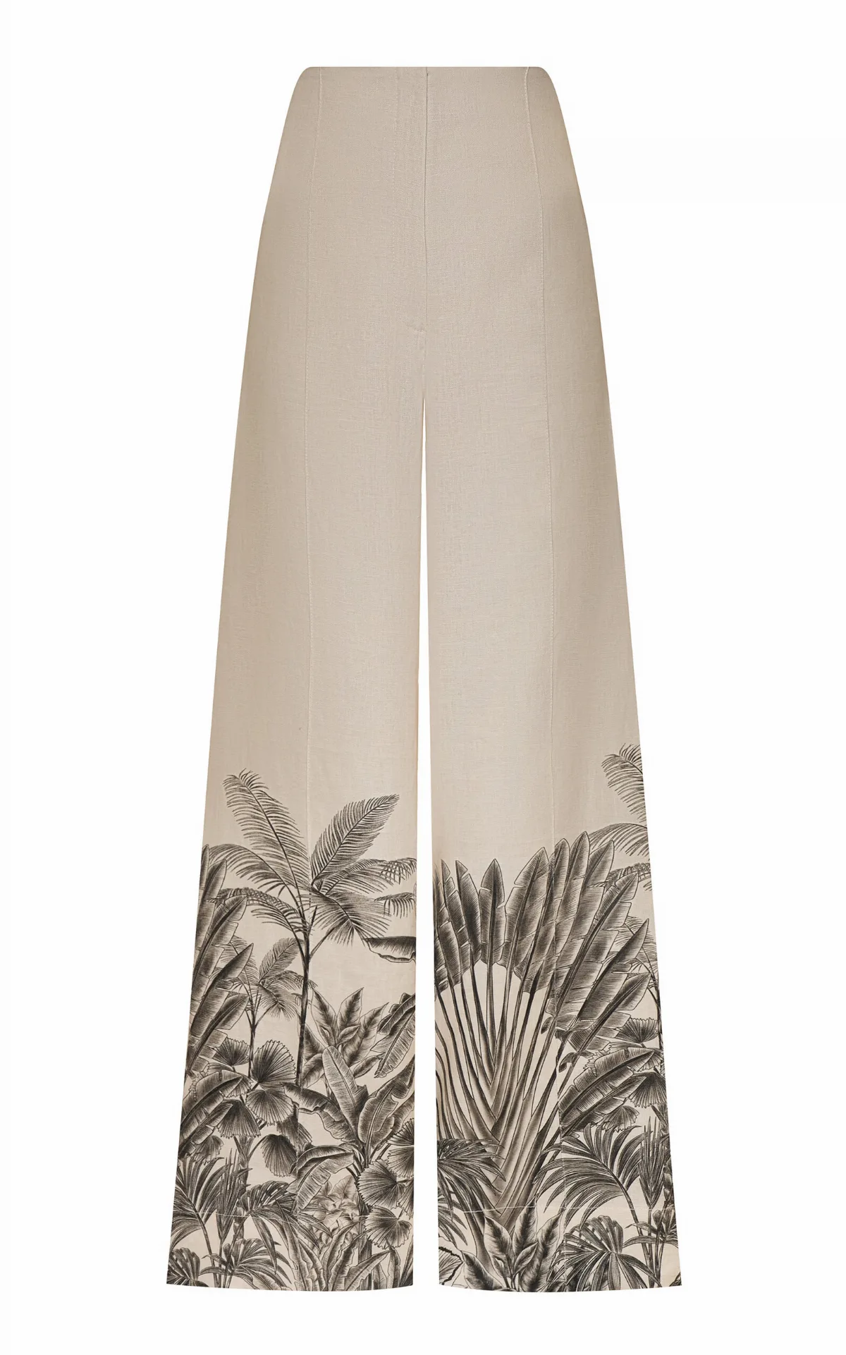 Voz De Calma Linen Wide-Leg Pants by Andres Otalora