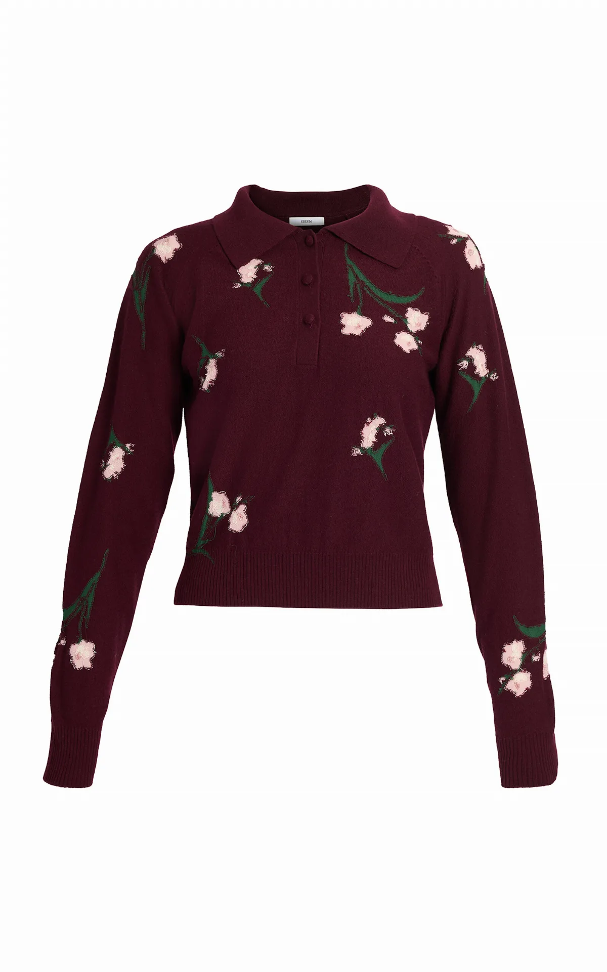 Merino Floral-Knit Wool-Blend Sweater by Erdem