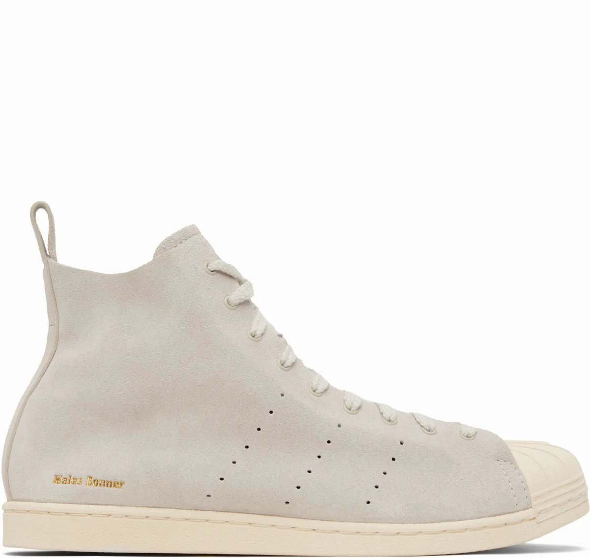 Gray adidas Originals Edition Superstar Hi Sneakers