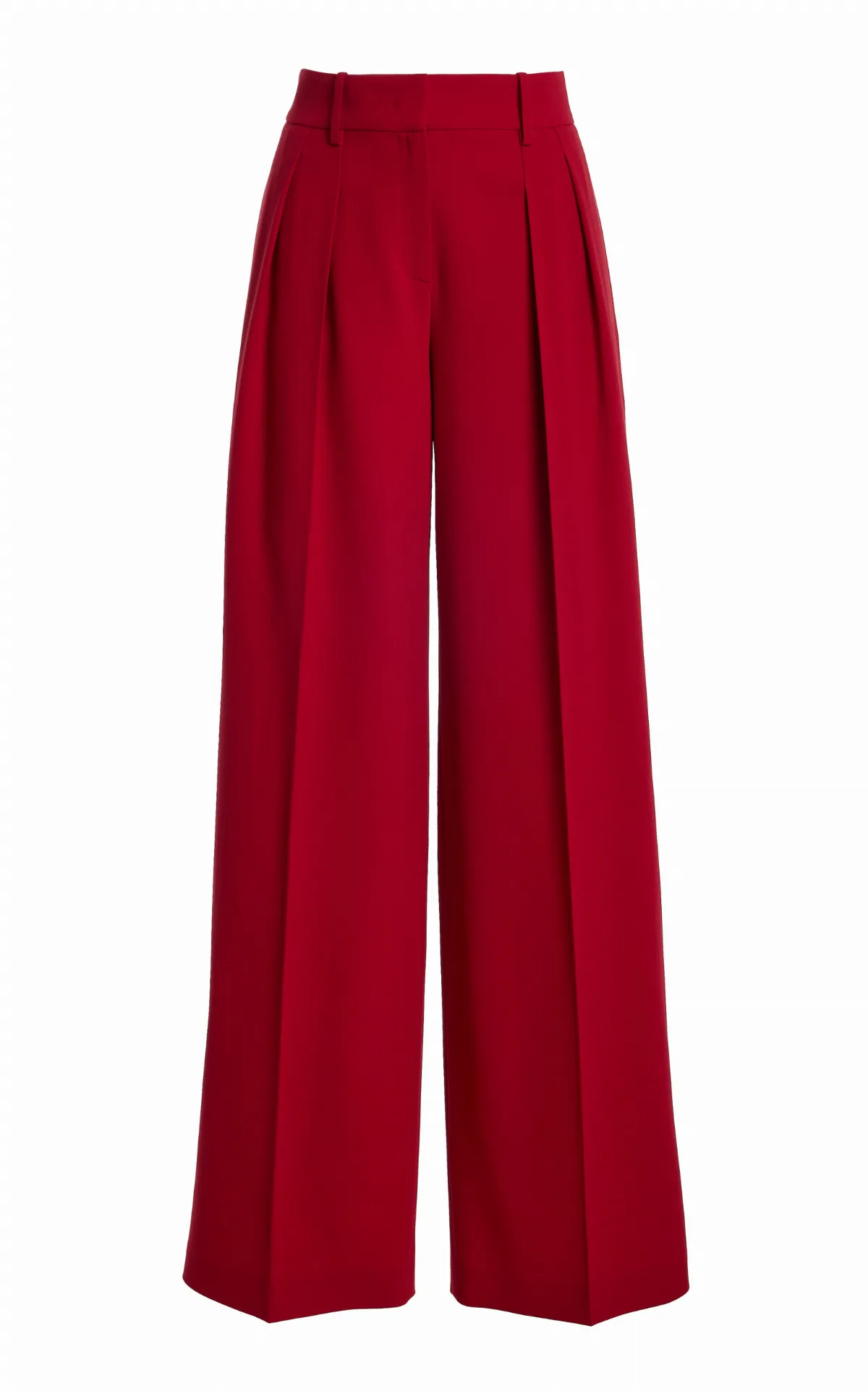 Pleated Wool-Blend Wide-Leg Pants by Michael Kors Collection