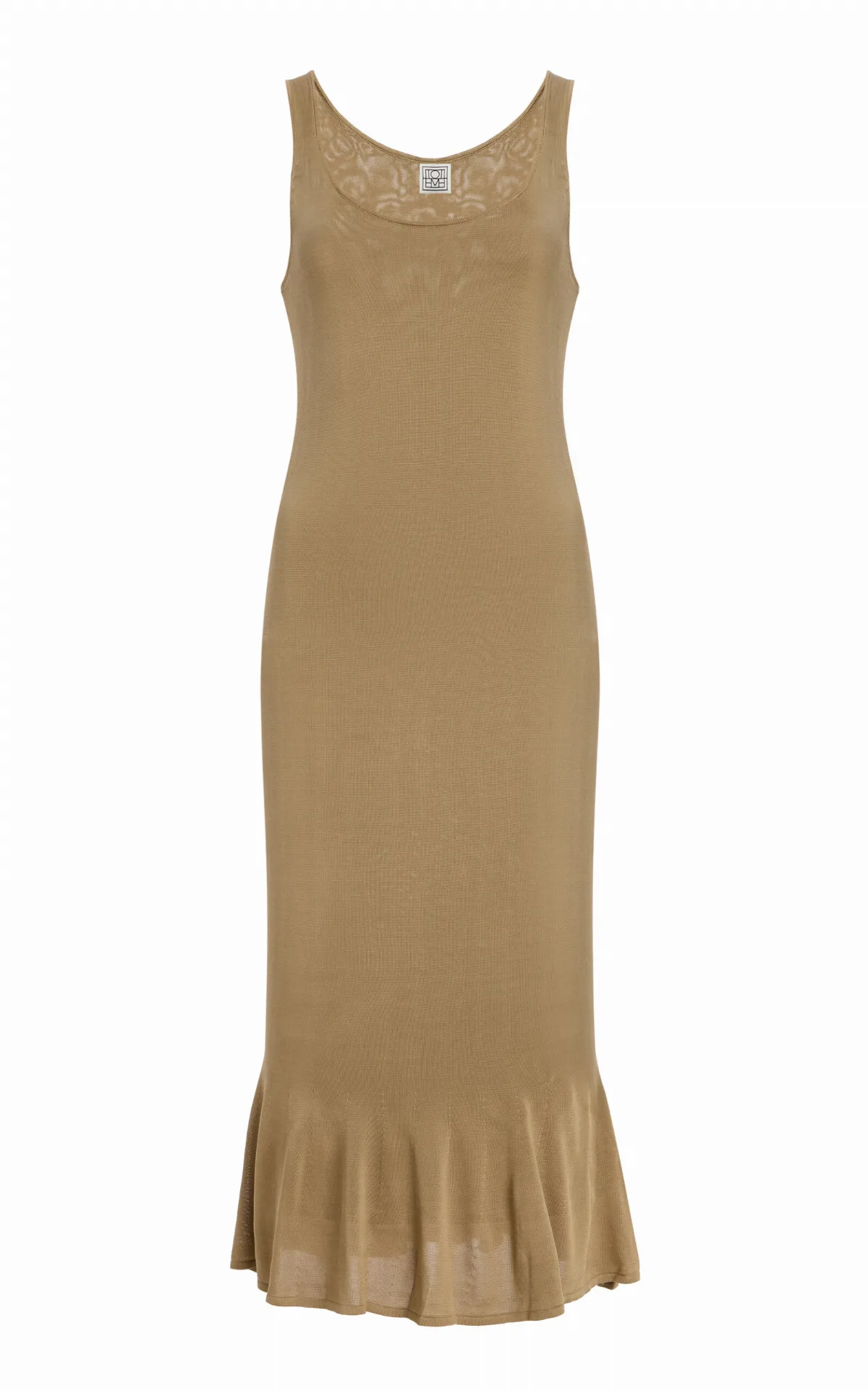 Fluted Hem Midi Dress by Toteme