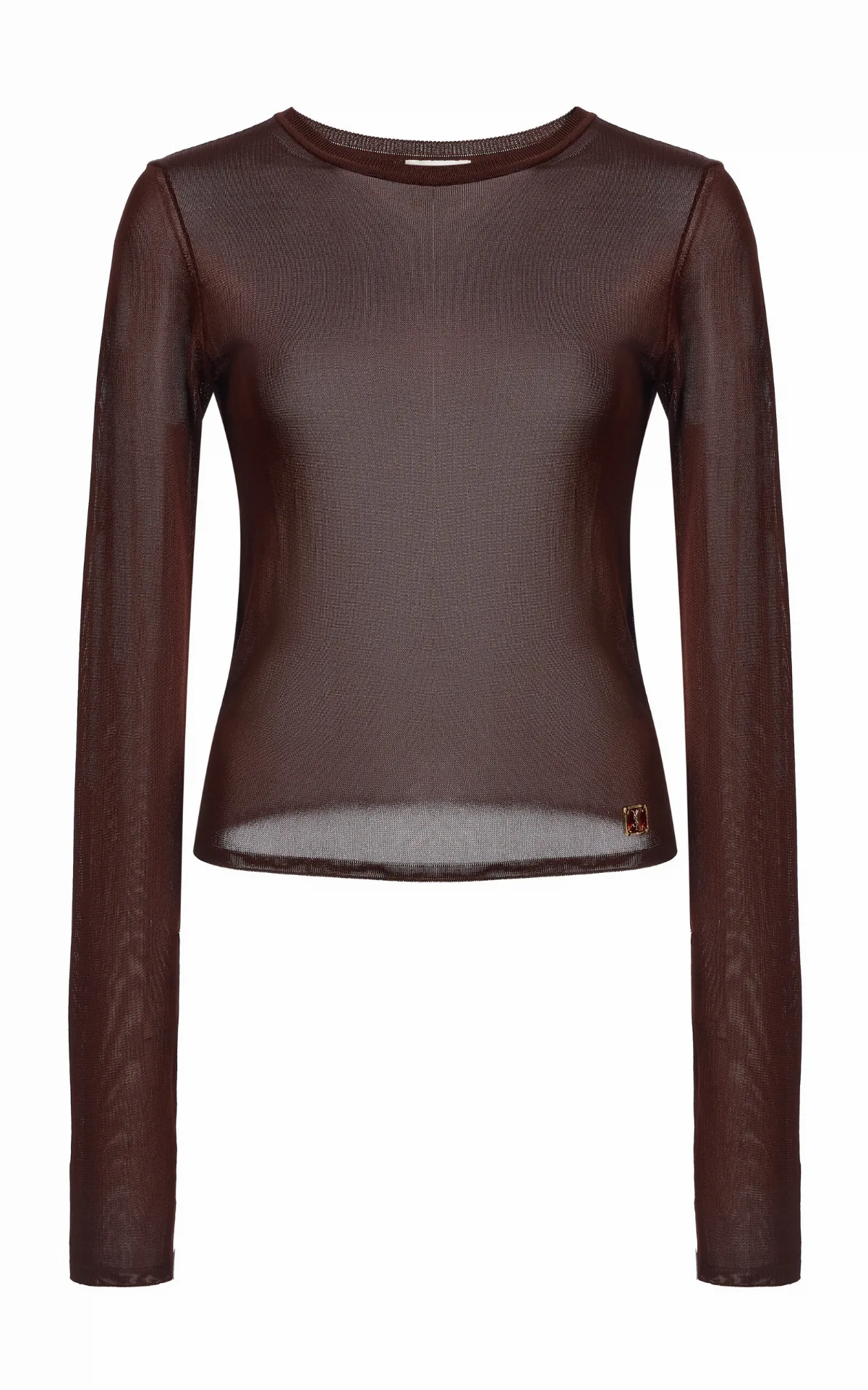 Long-Sleeved Chiffon Top by Saint Laurent