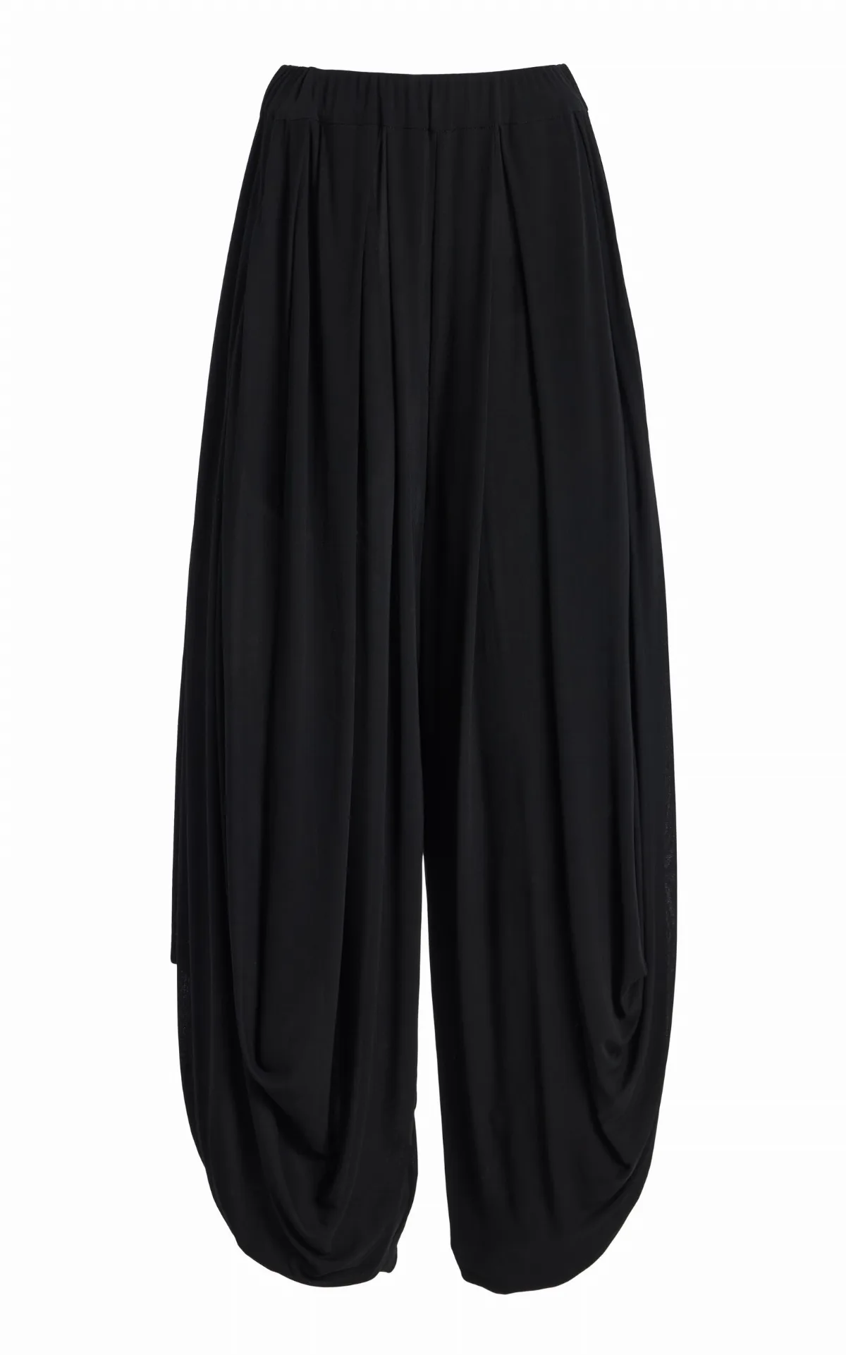 Draped Georgette Jersey Wide-Leg Pants by Michael Kors Collection