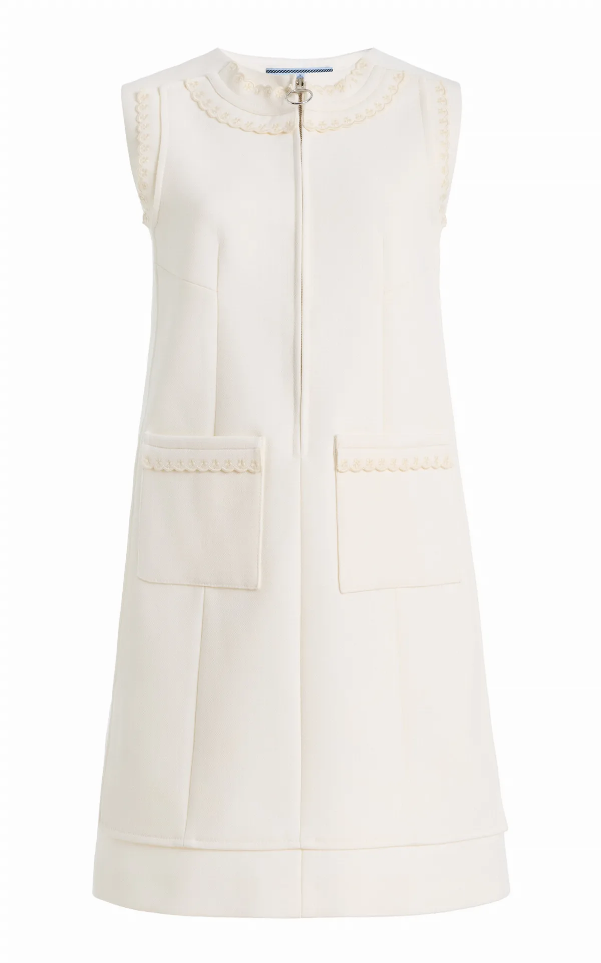 Wool Mini Shift Dress by Prada