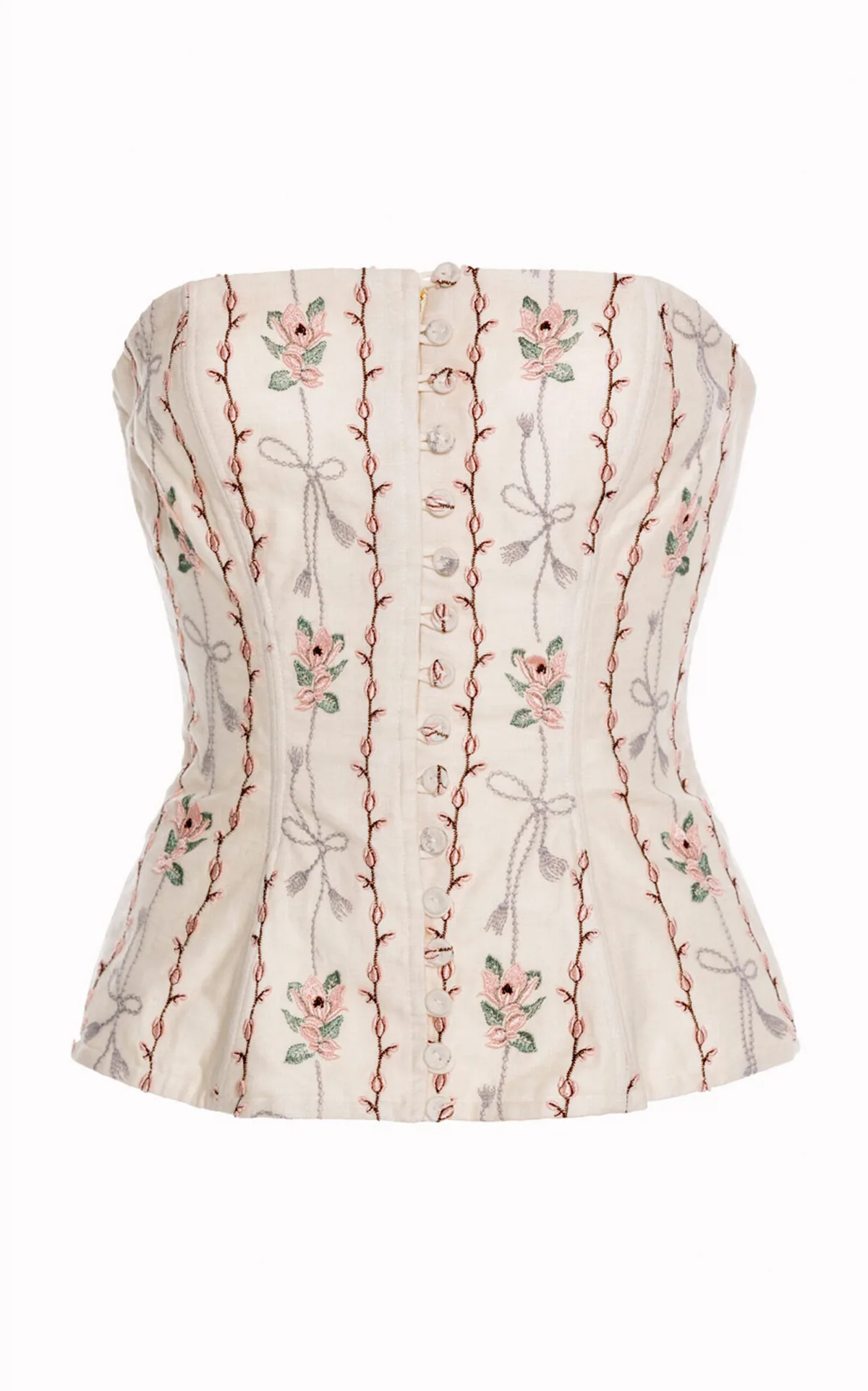 Abelia Navegante Linen Top by Agua by Agua Bendita