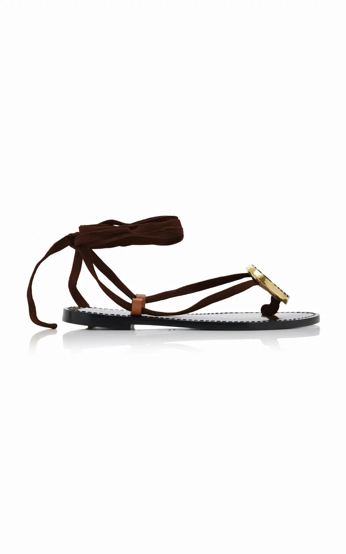 Vamizi Embellished Suede Sandals by AMANU