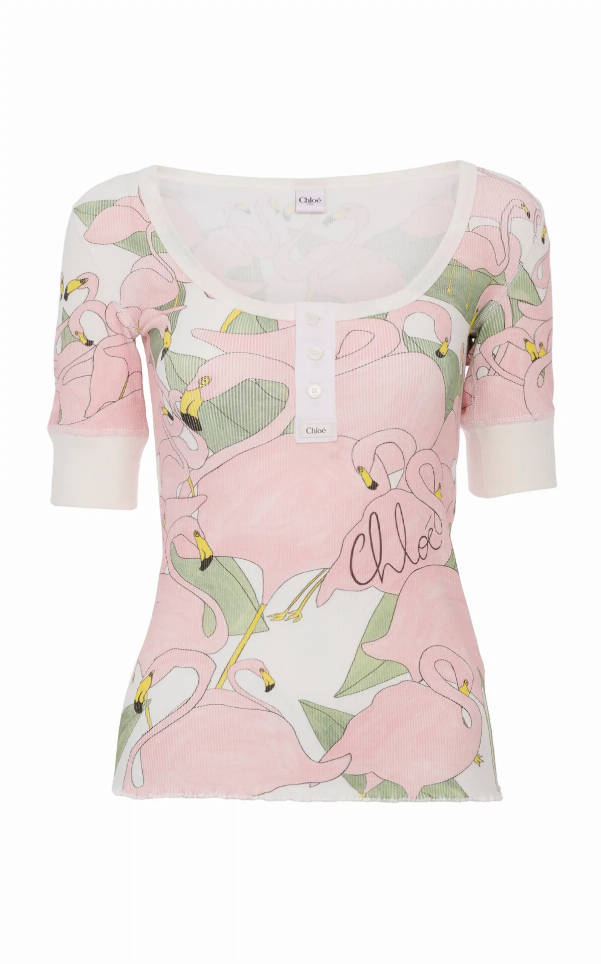 Printed Cotton-Jersey Top by Chloé