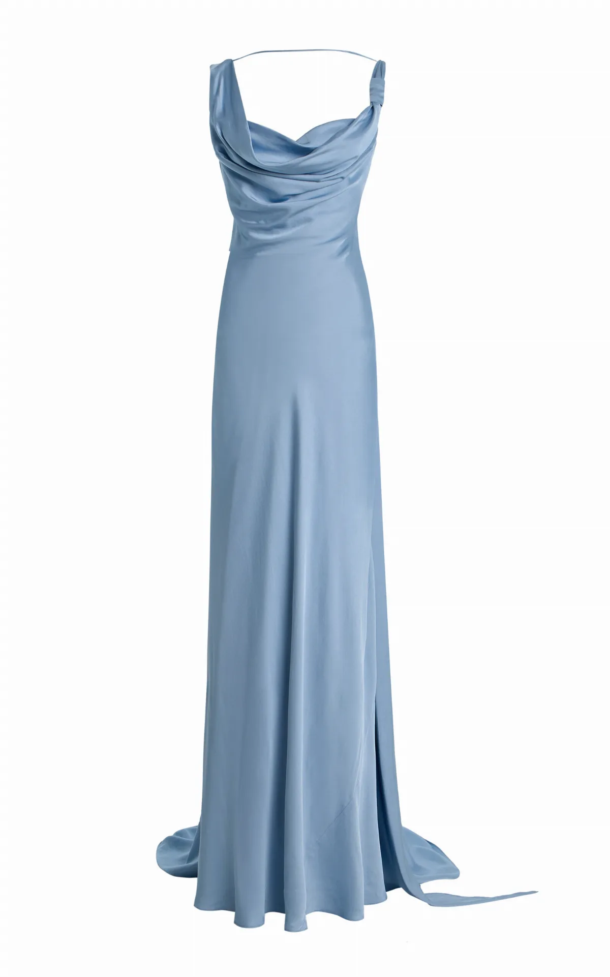 Darcy Open-Back Satin Maxi Dress