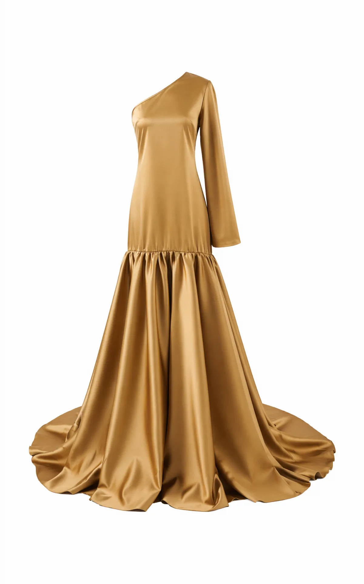 Ecliptia One-Shoulder Satin Maxi Dress by The New Arrivals Ilkyaz Ozel