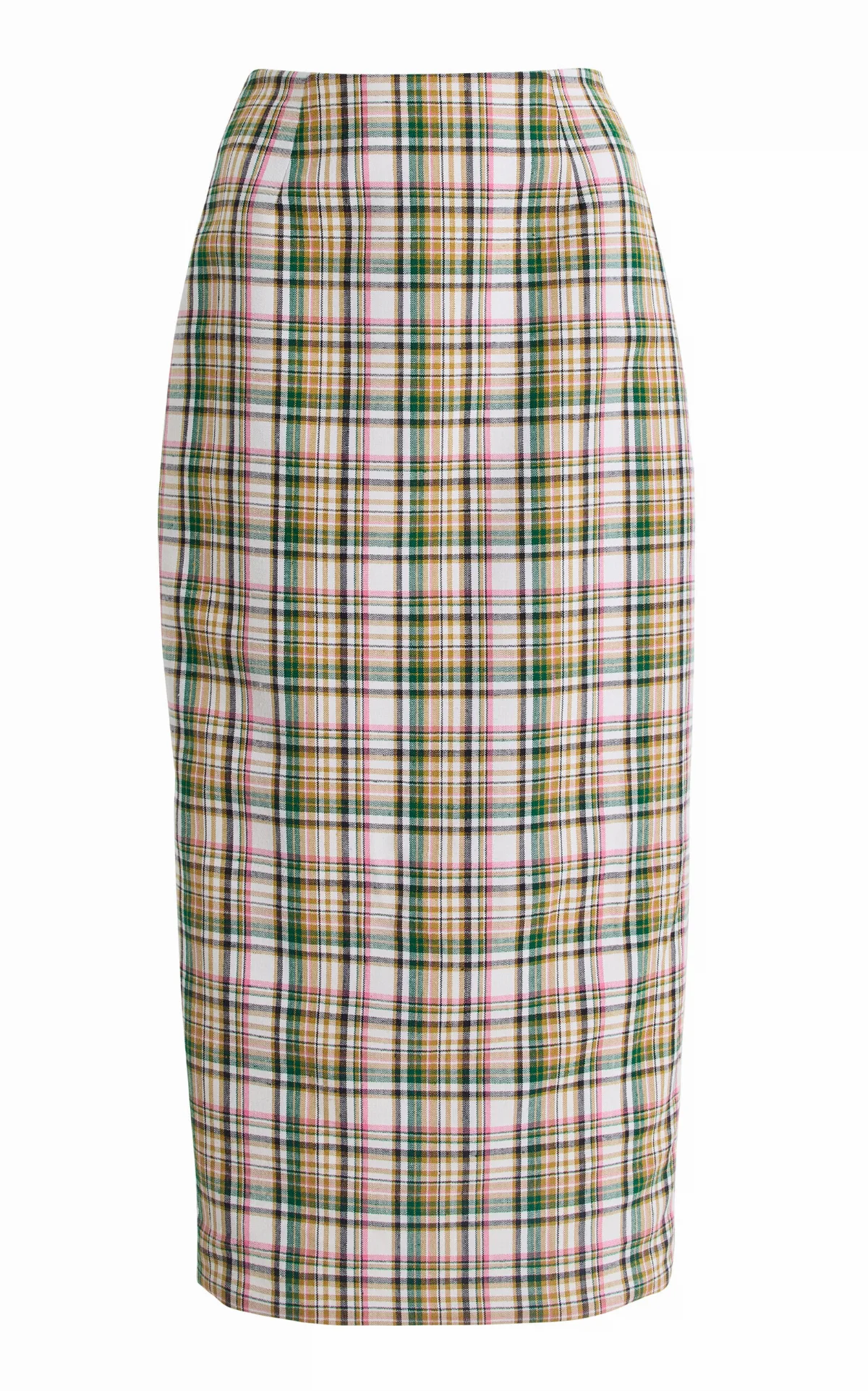 Checked Midi Pencil Skirt by Carolina Herrera