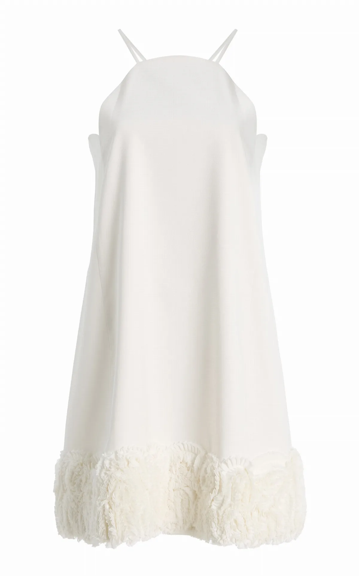 Merano Ruffled Crepe Mini Dress by Alexis