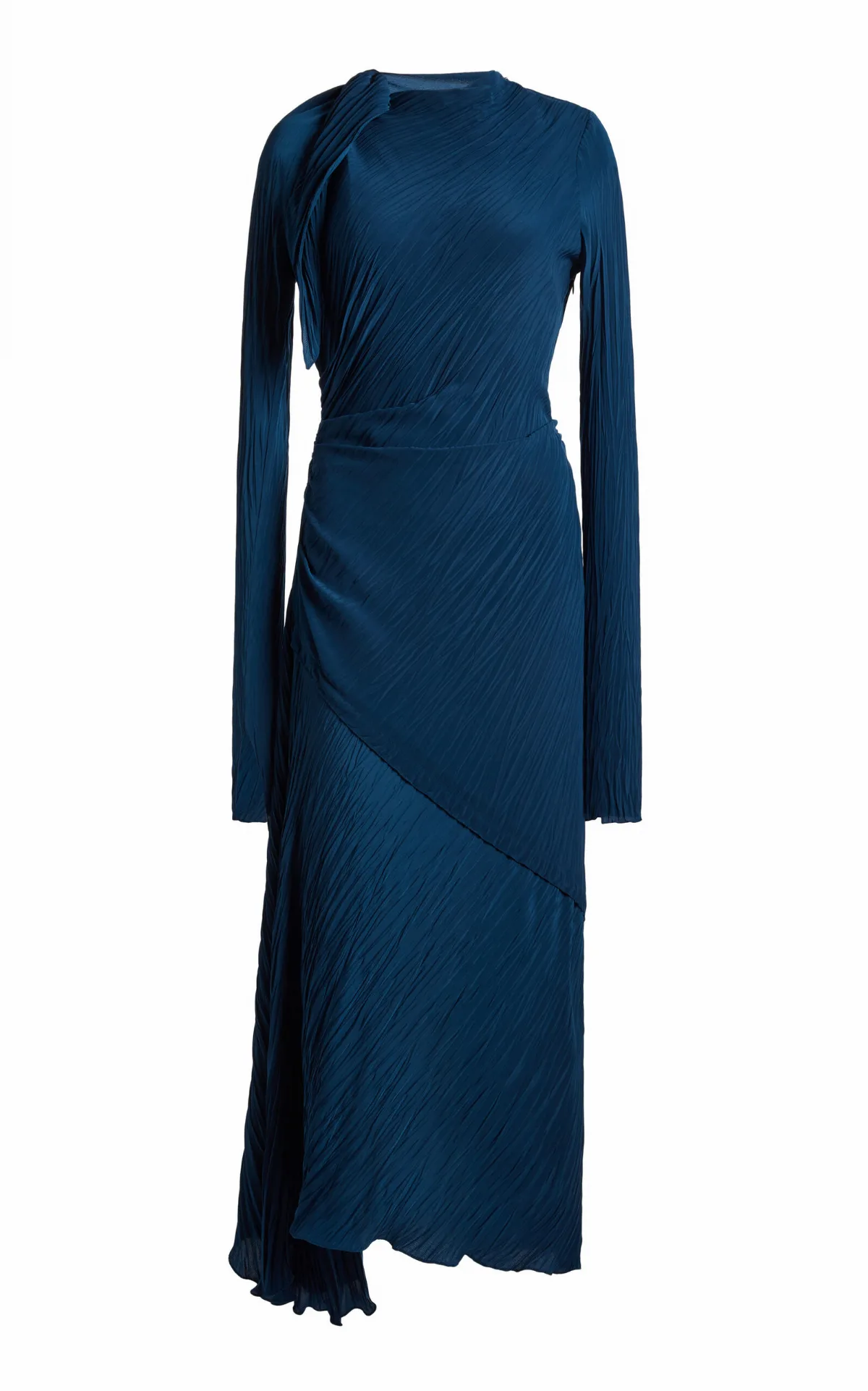 Plissé Georgette Midi Dress by Victoria Beckham
