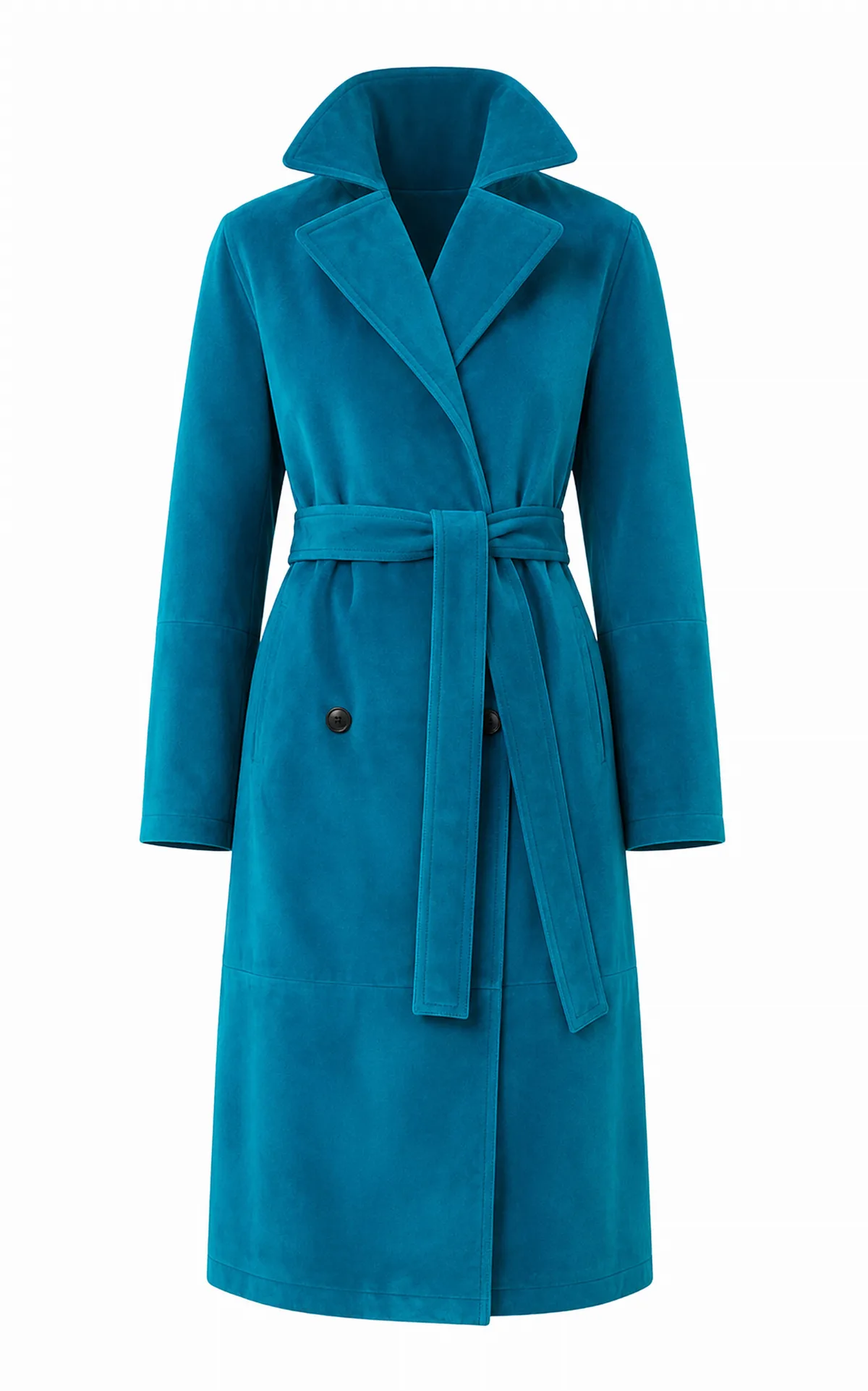 Suede Trench Coat