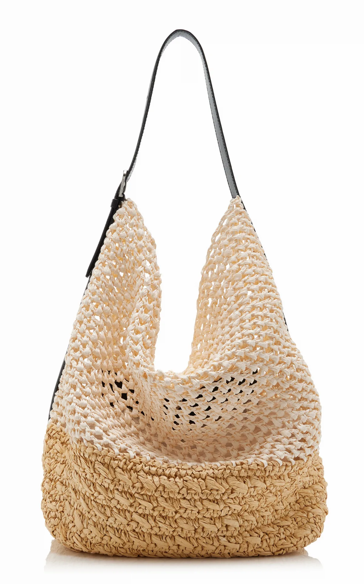 Belted Woven Raffia Tote Bag by Toteme