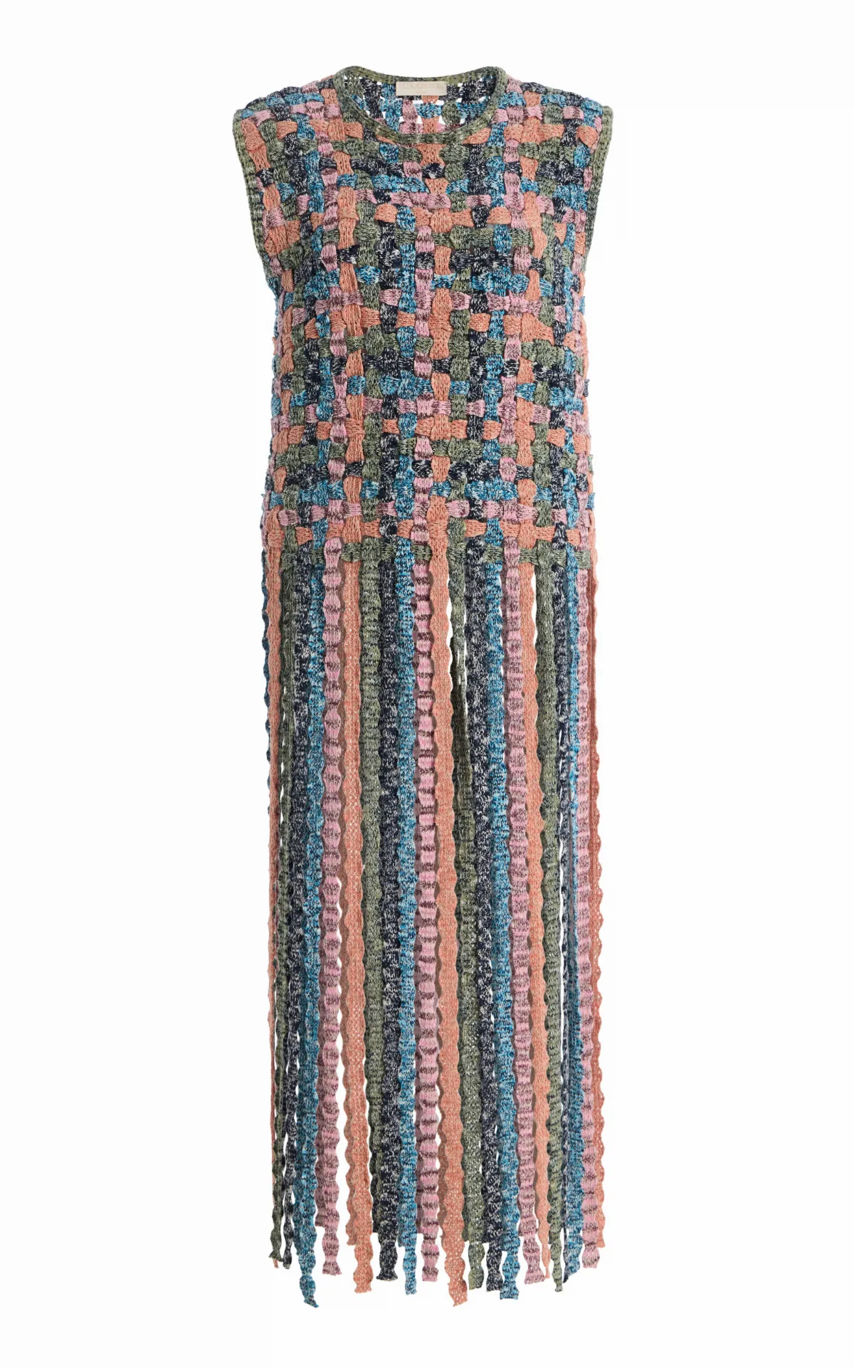 Victoria Fringed Macramé Cotton Knit Top by Ulla Johnson