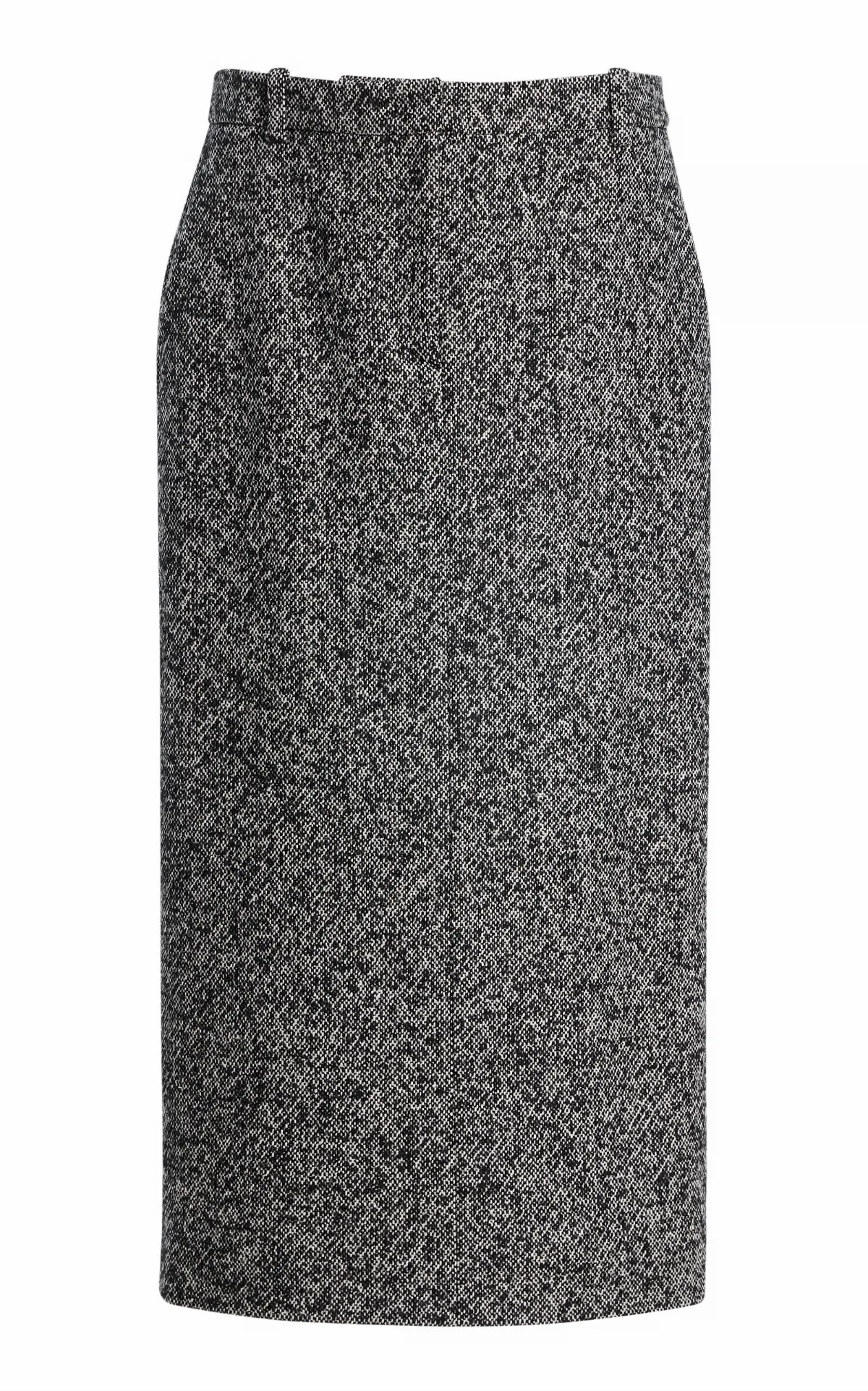 Mid-Rise Cotton-Blend Midi Skirt