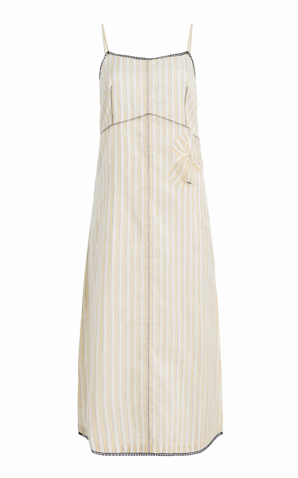 Striped Jersey Midi Dress by Prada