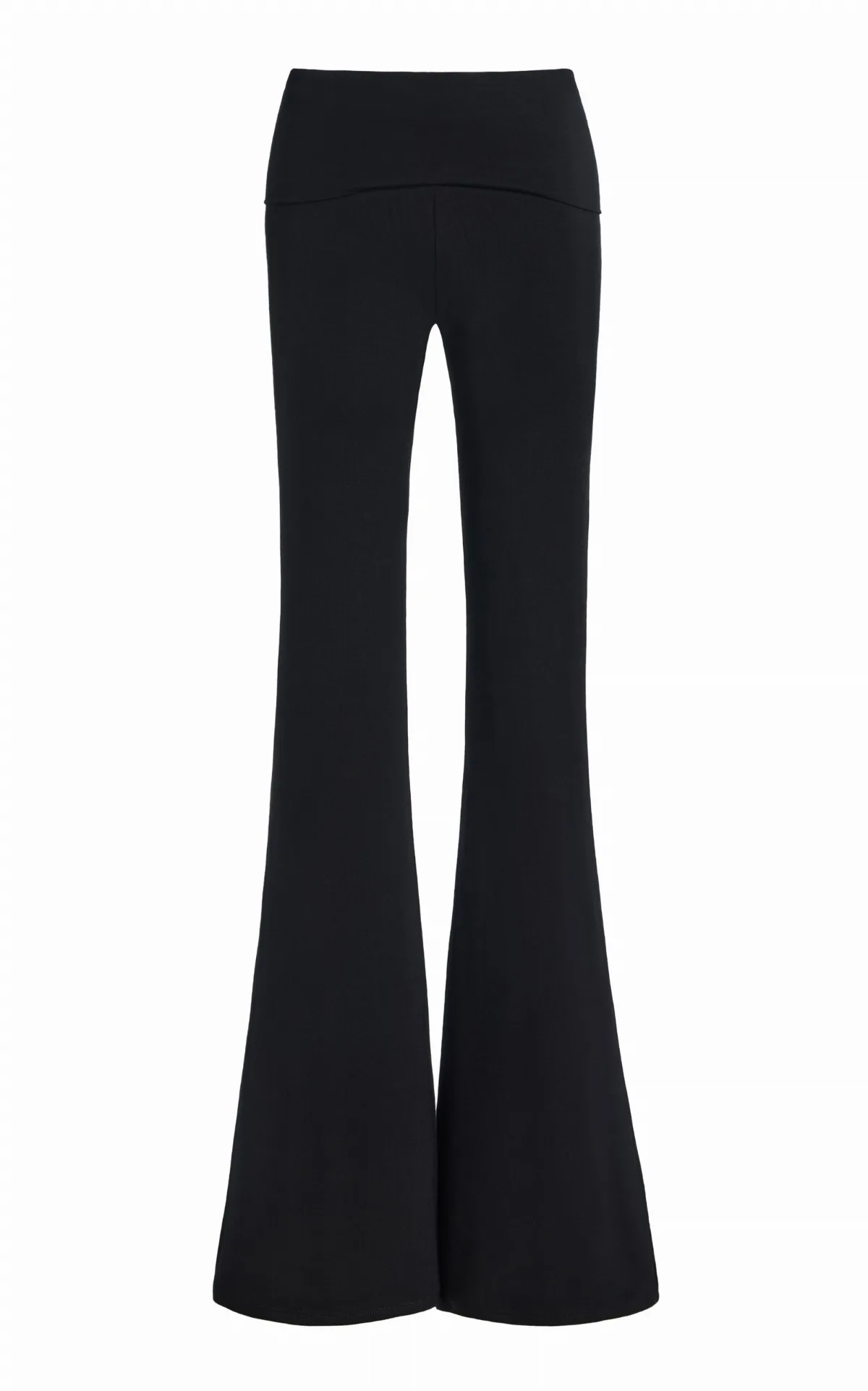 Foldover Jersey Flared Pants by Éterne