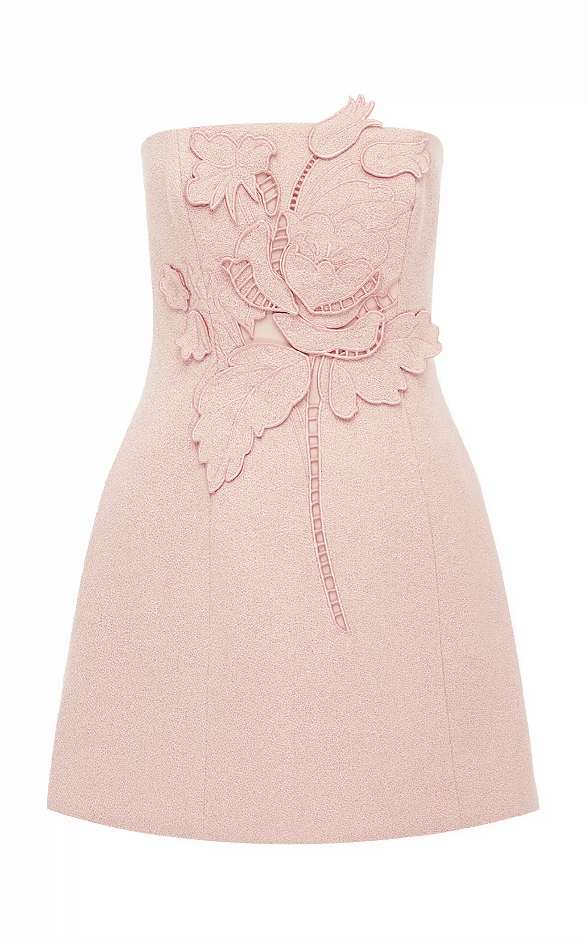 Roselle Applique Tweed Mini Dress by Leo Lin