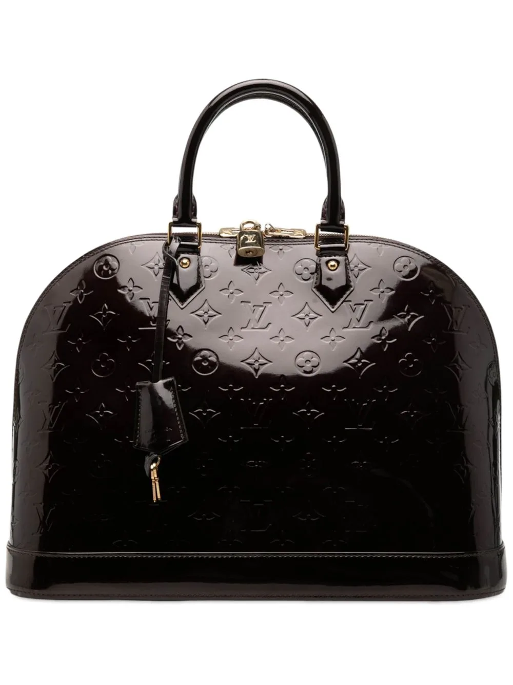 2008 Monogram Vernis Alma GM Handbag by Louis Vuitton Pre-Owned