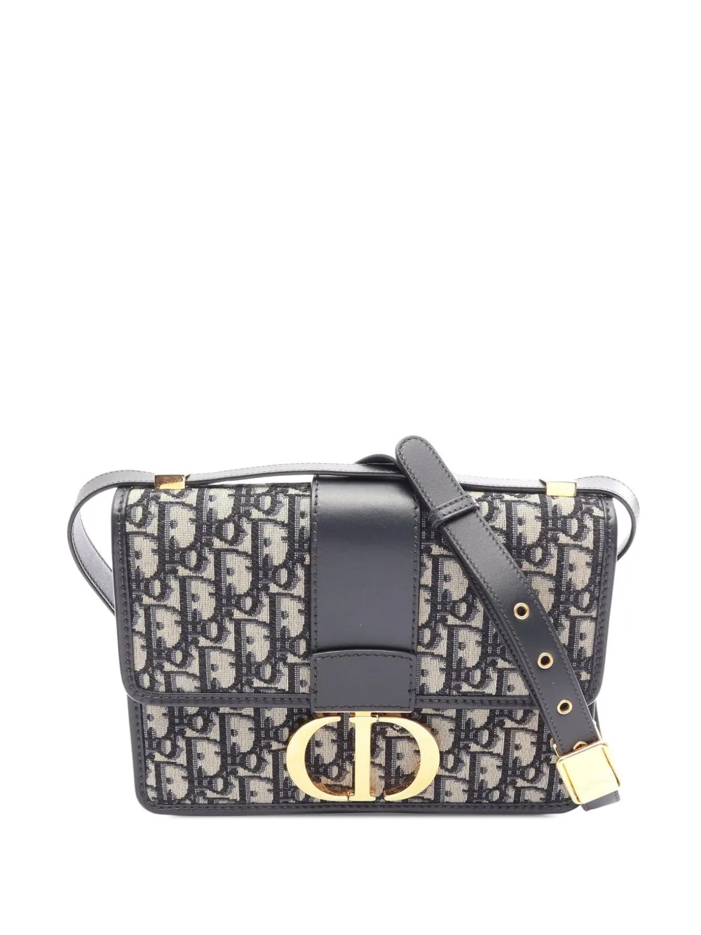 2000-2026 Oblique Canvas 30 Montaigne Flap Crossbody Bag by Christian Dior Pre-Owned
